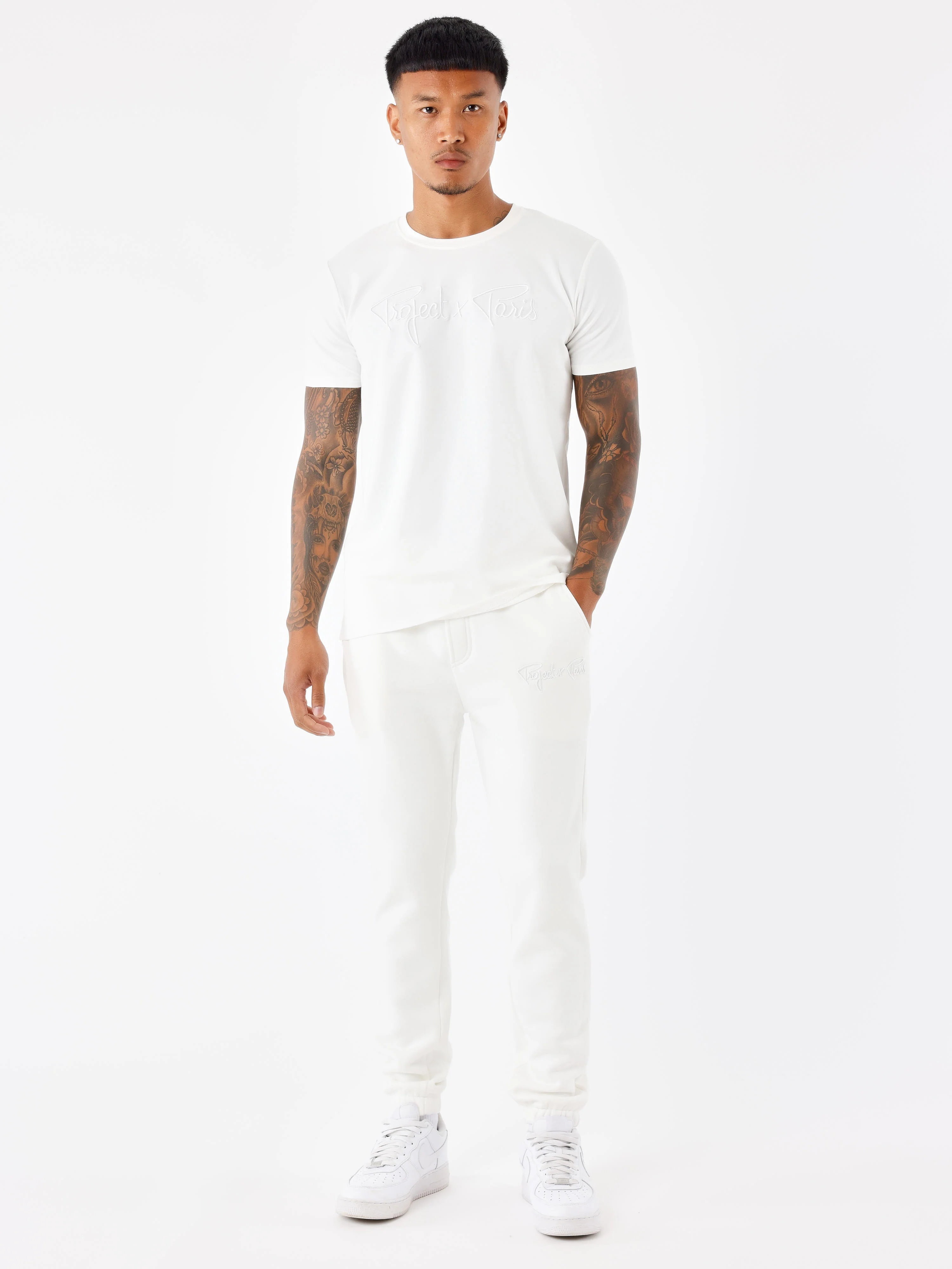 T-shirt basic broderie Signature - Image 3