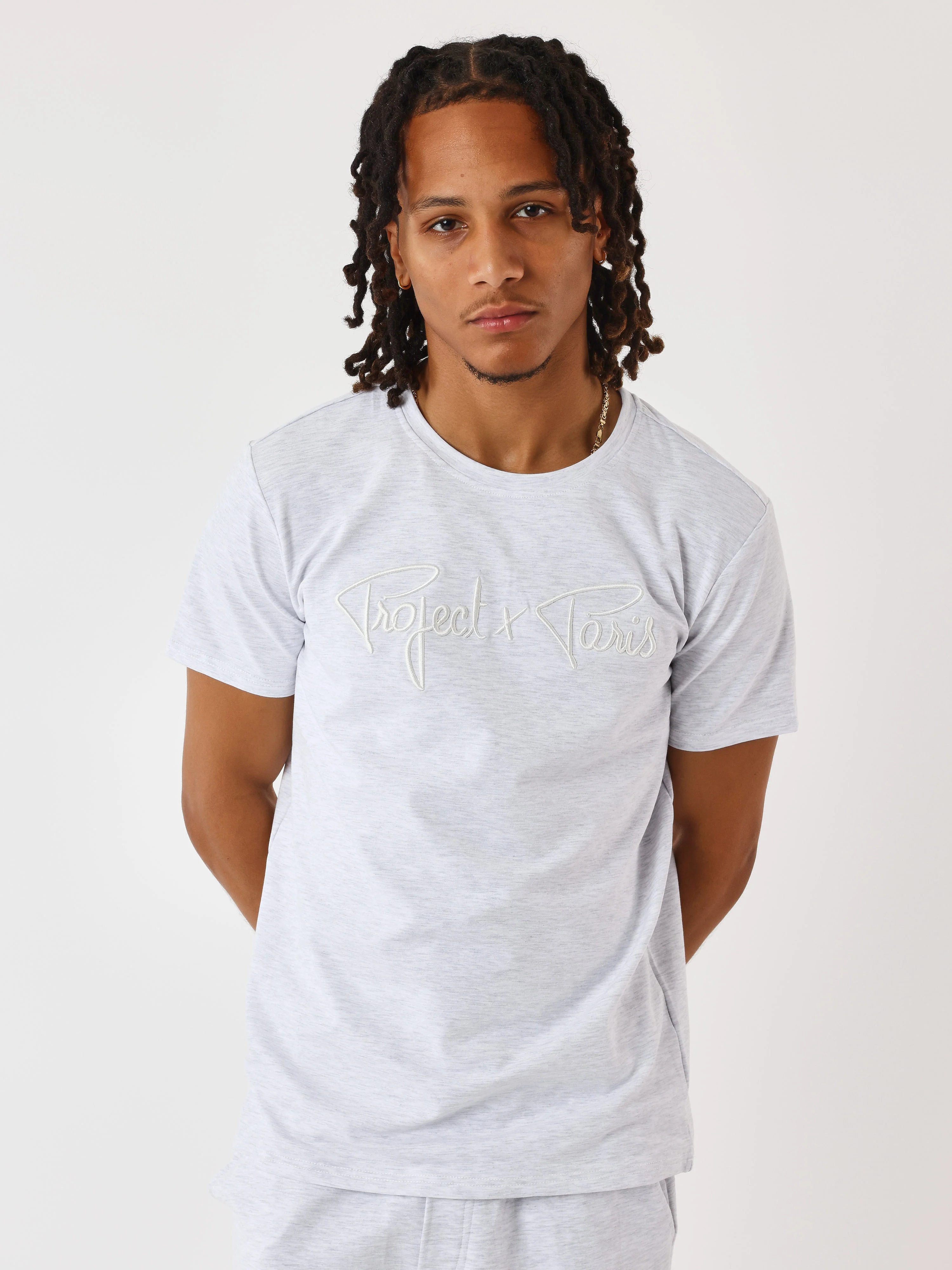 T-shirt basic broderie Signature