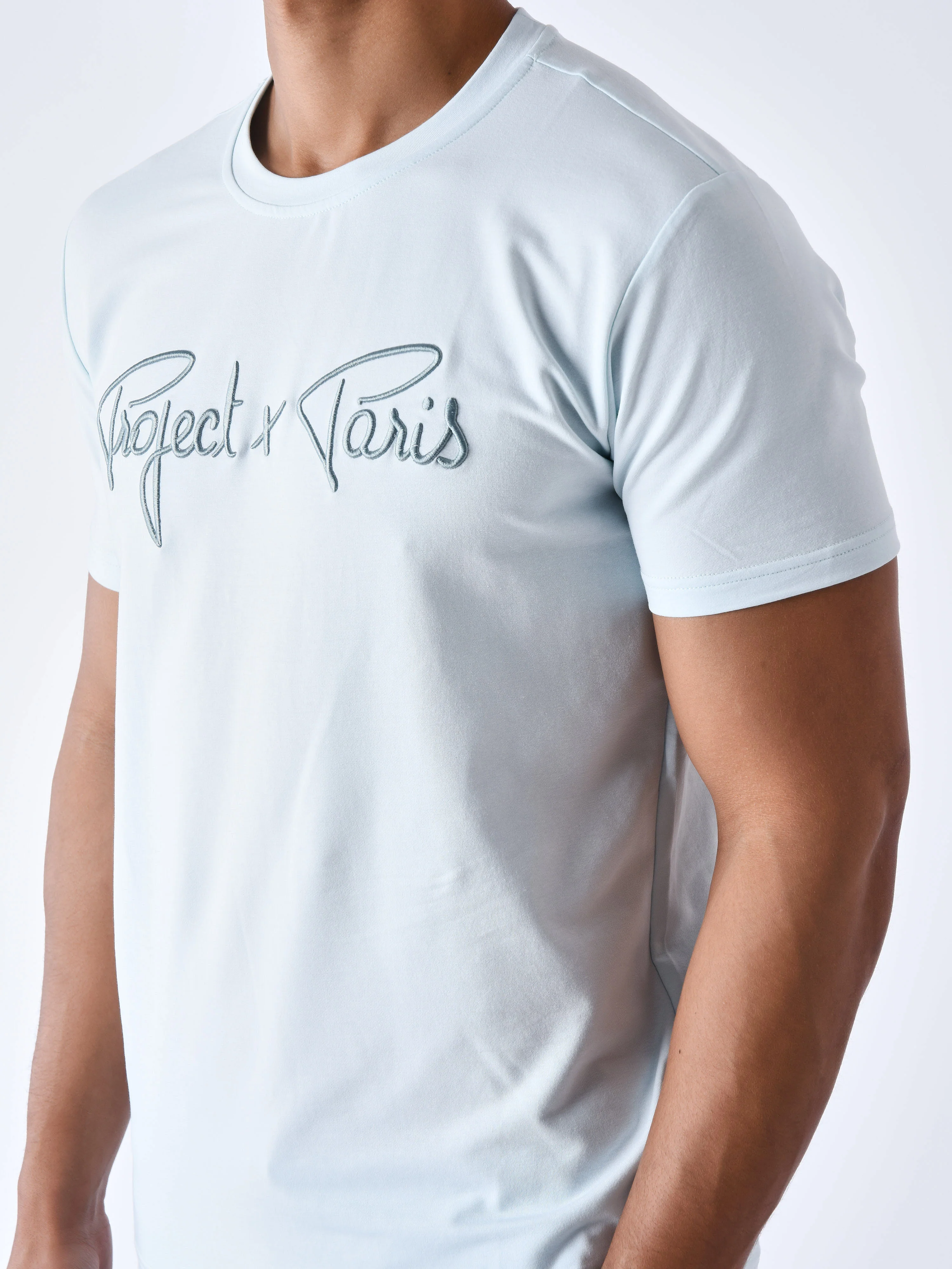 T-shirt basic broderie Signature - Image 5