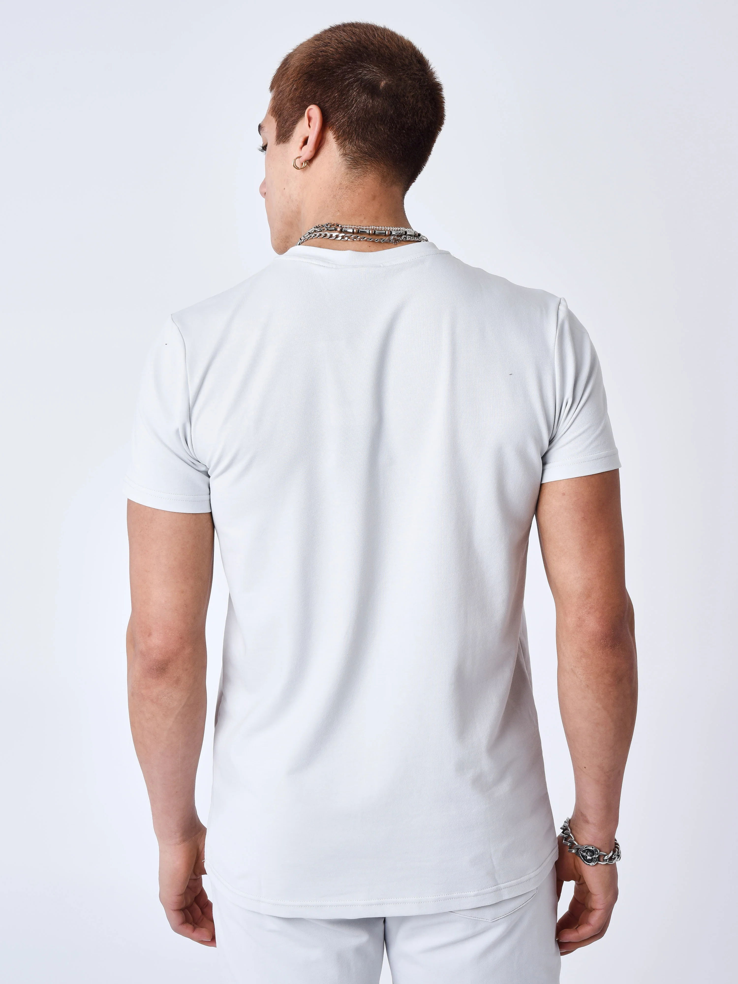 T-shirt basic broderie Signature - Image 2