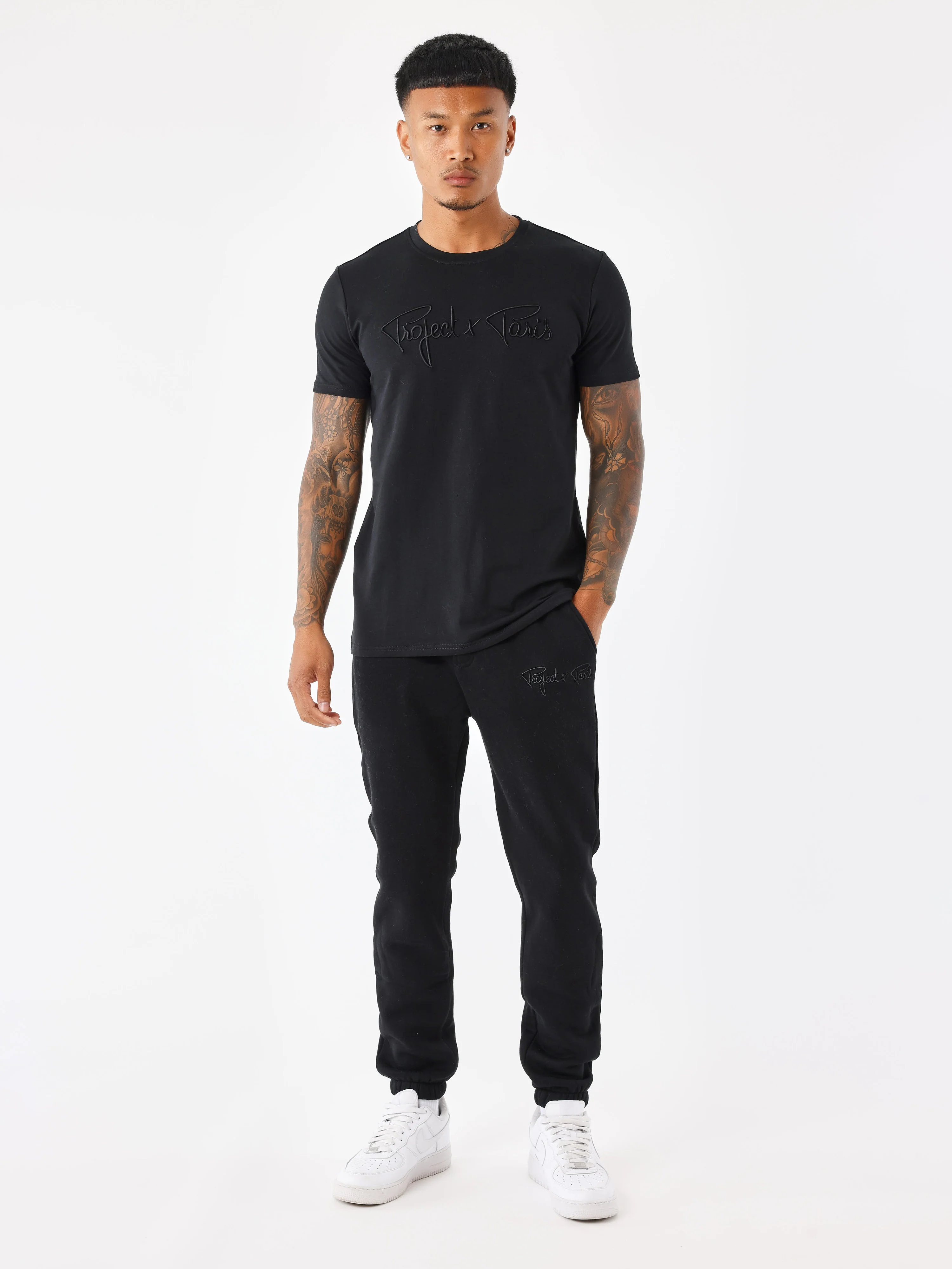 T-shirt basic broderie Signature - Image 3