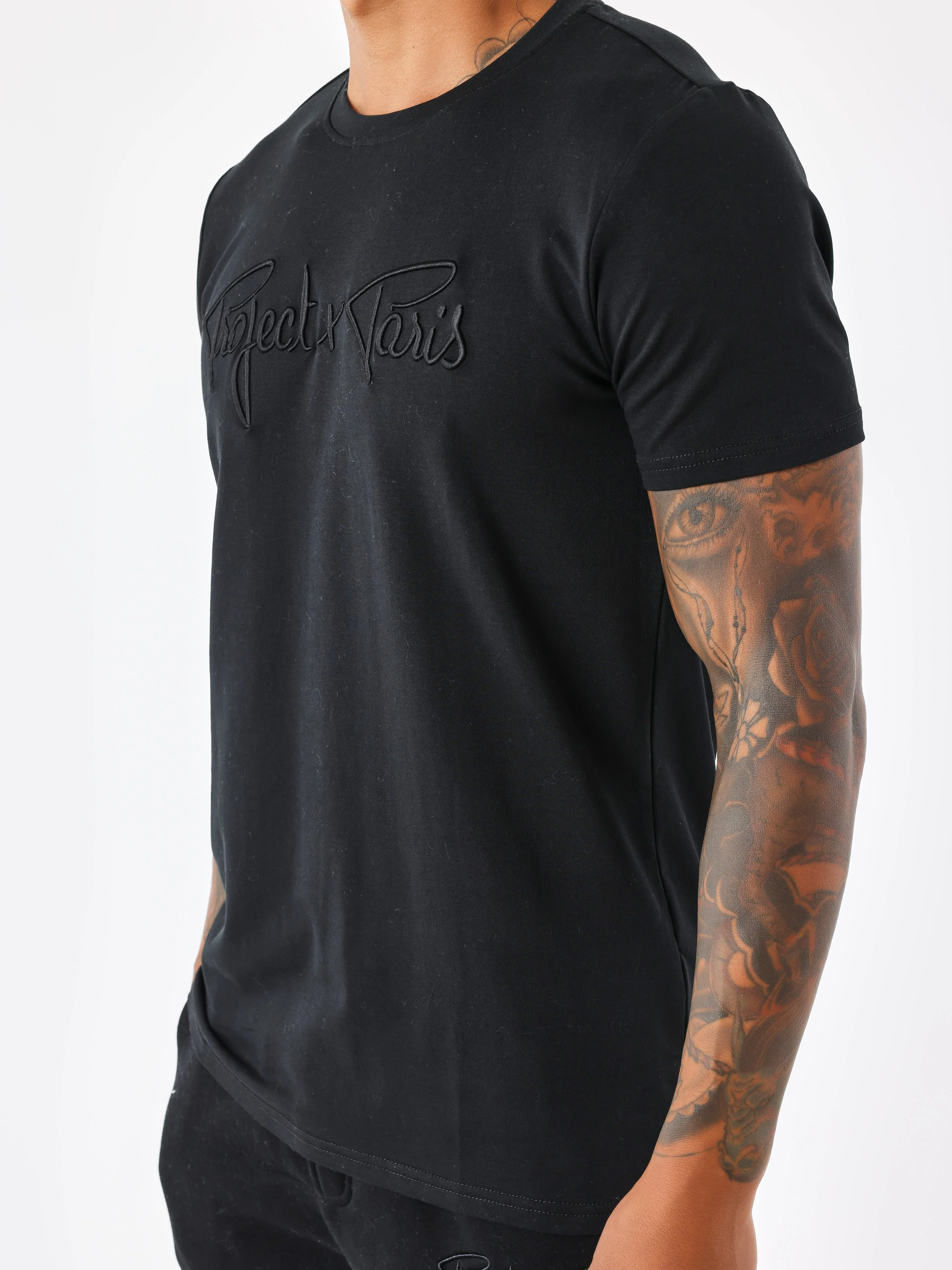 T-shirt basic broderie Signature - Image 5