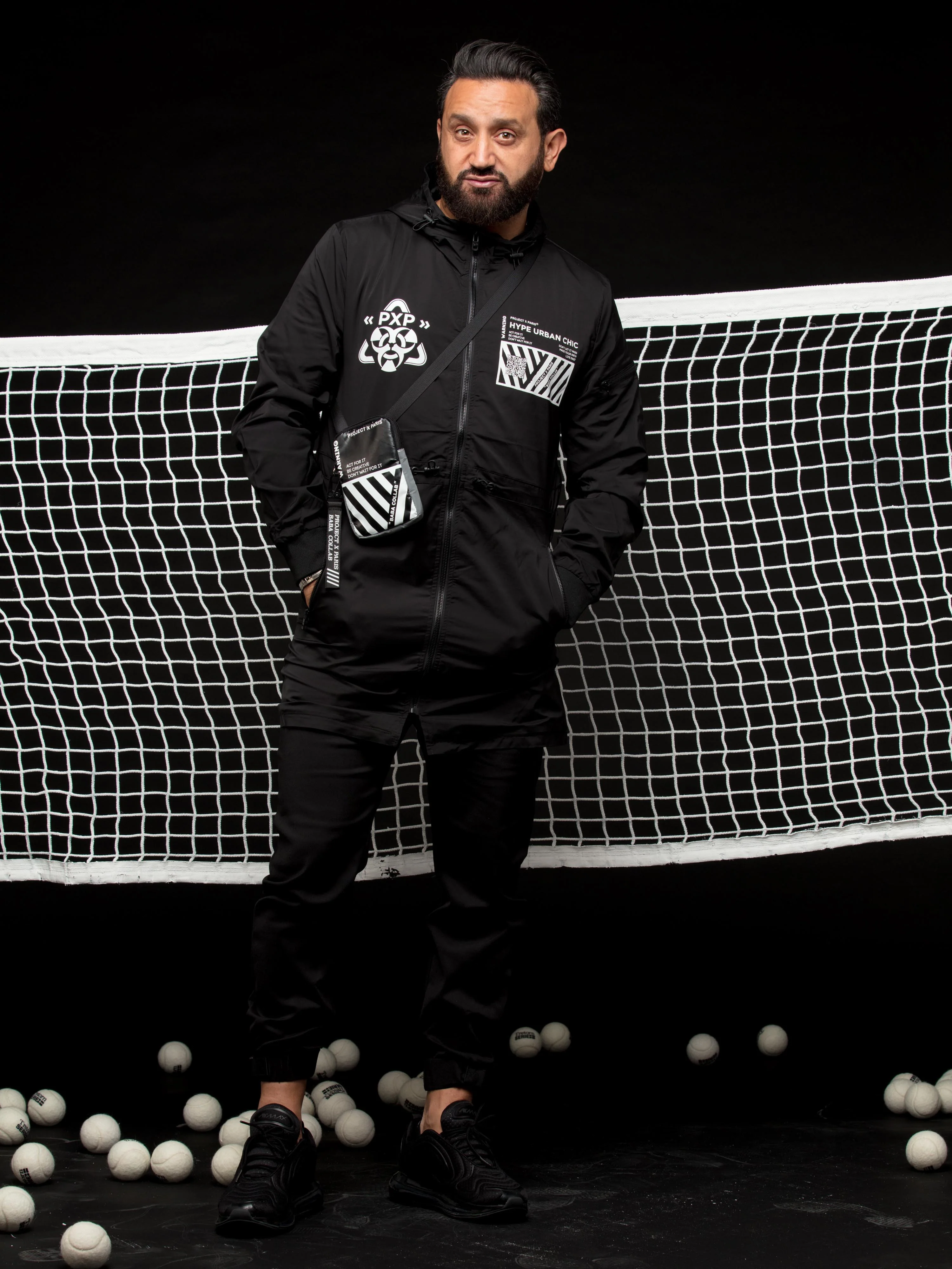 Coupe vent long black & white "Baba Collab" - Image 5