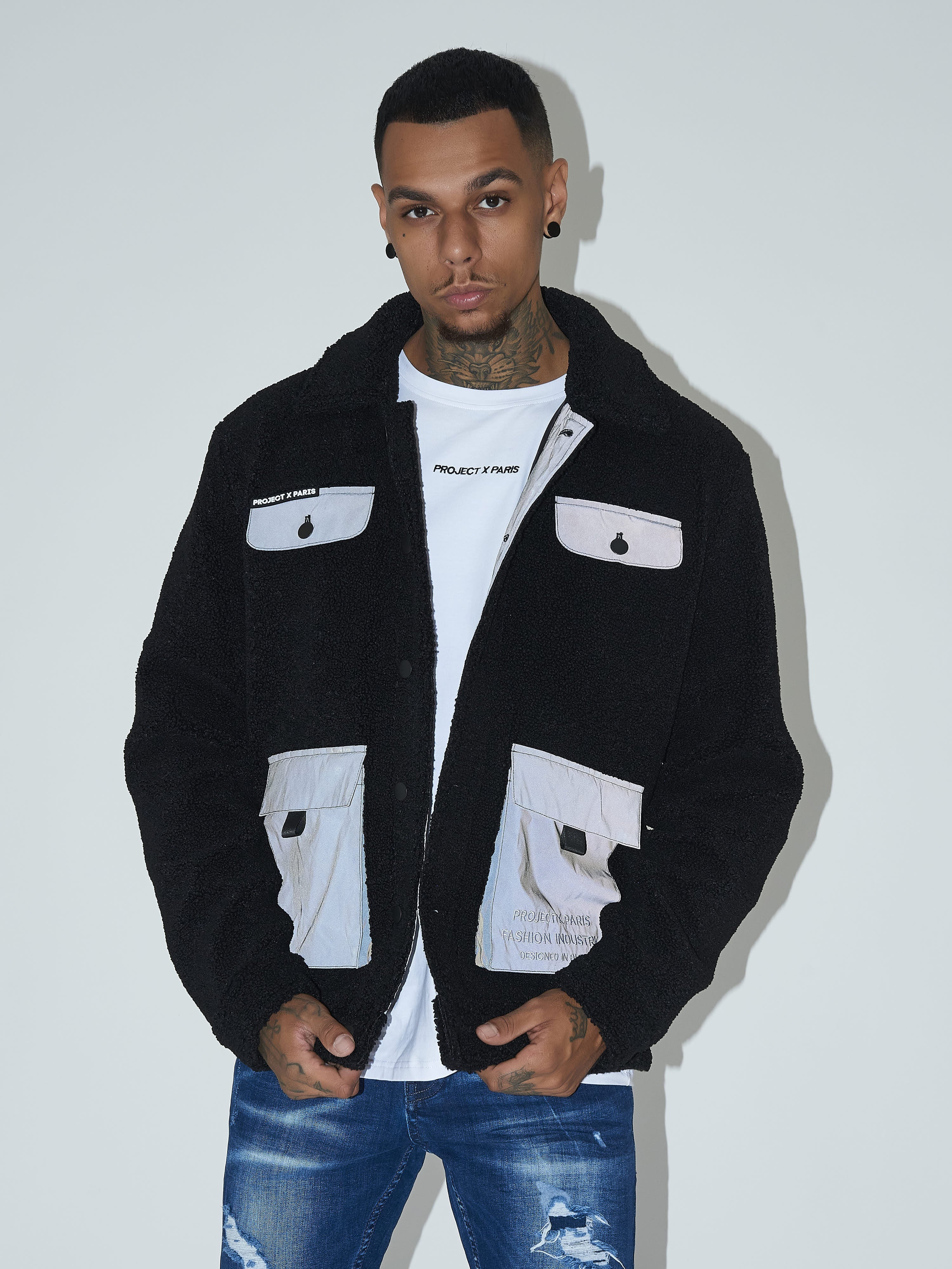 Veste effet laine peau de mouton - Image 2