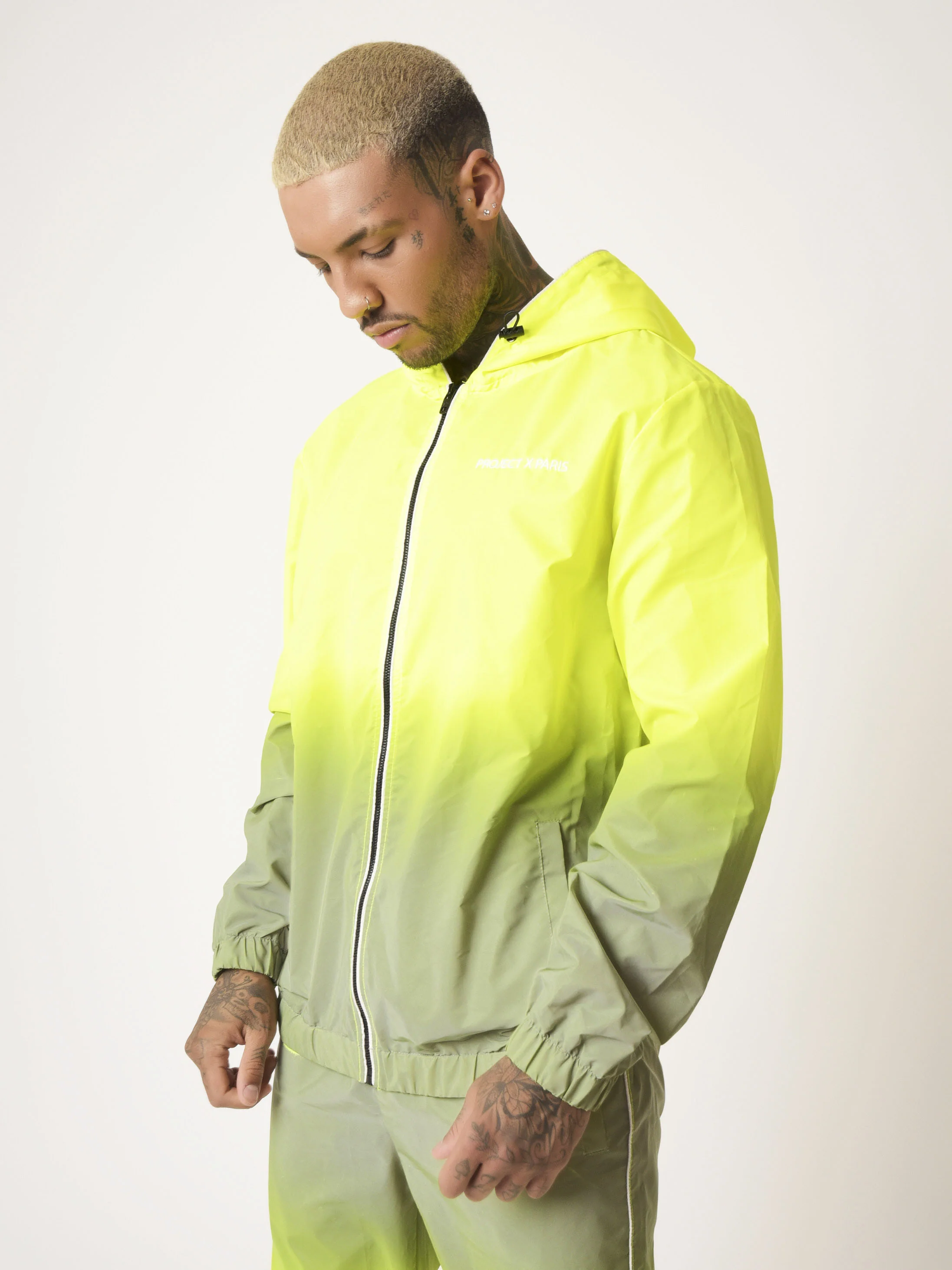 Veste à capuche dégradé réfléchissante - Image 5