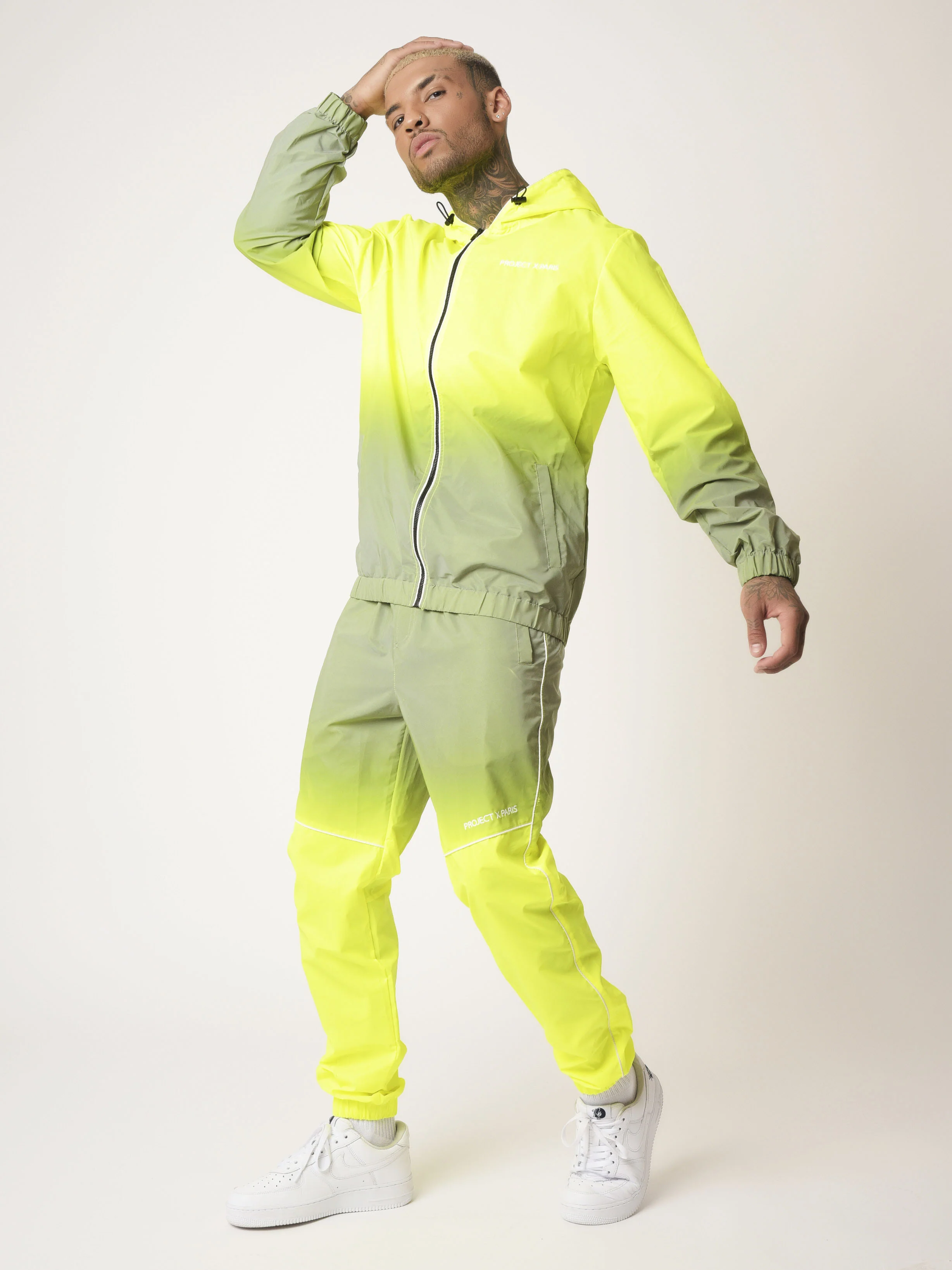 Veste à capuche dégradé réfléchissante - Image 7