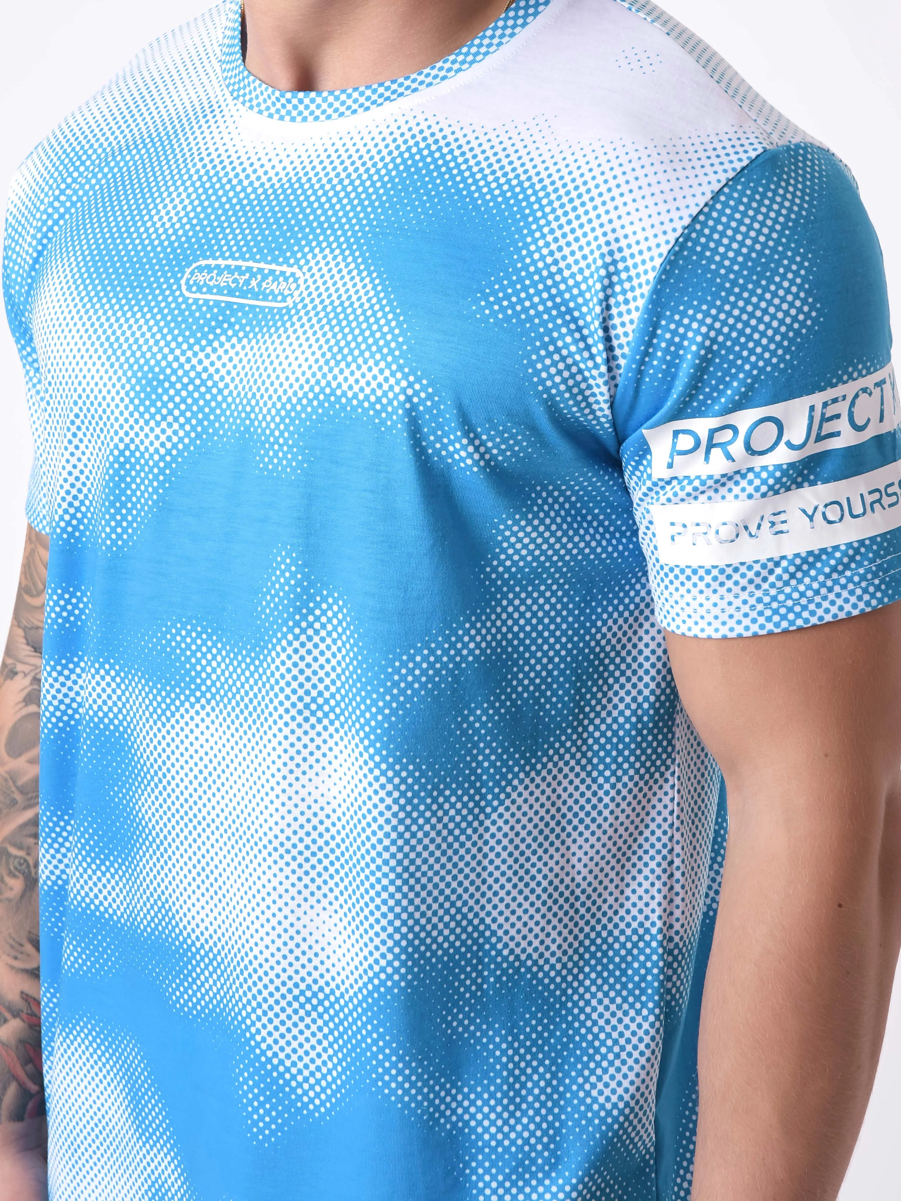 T-shirt impression nuage abstrait pois - Image 5