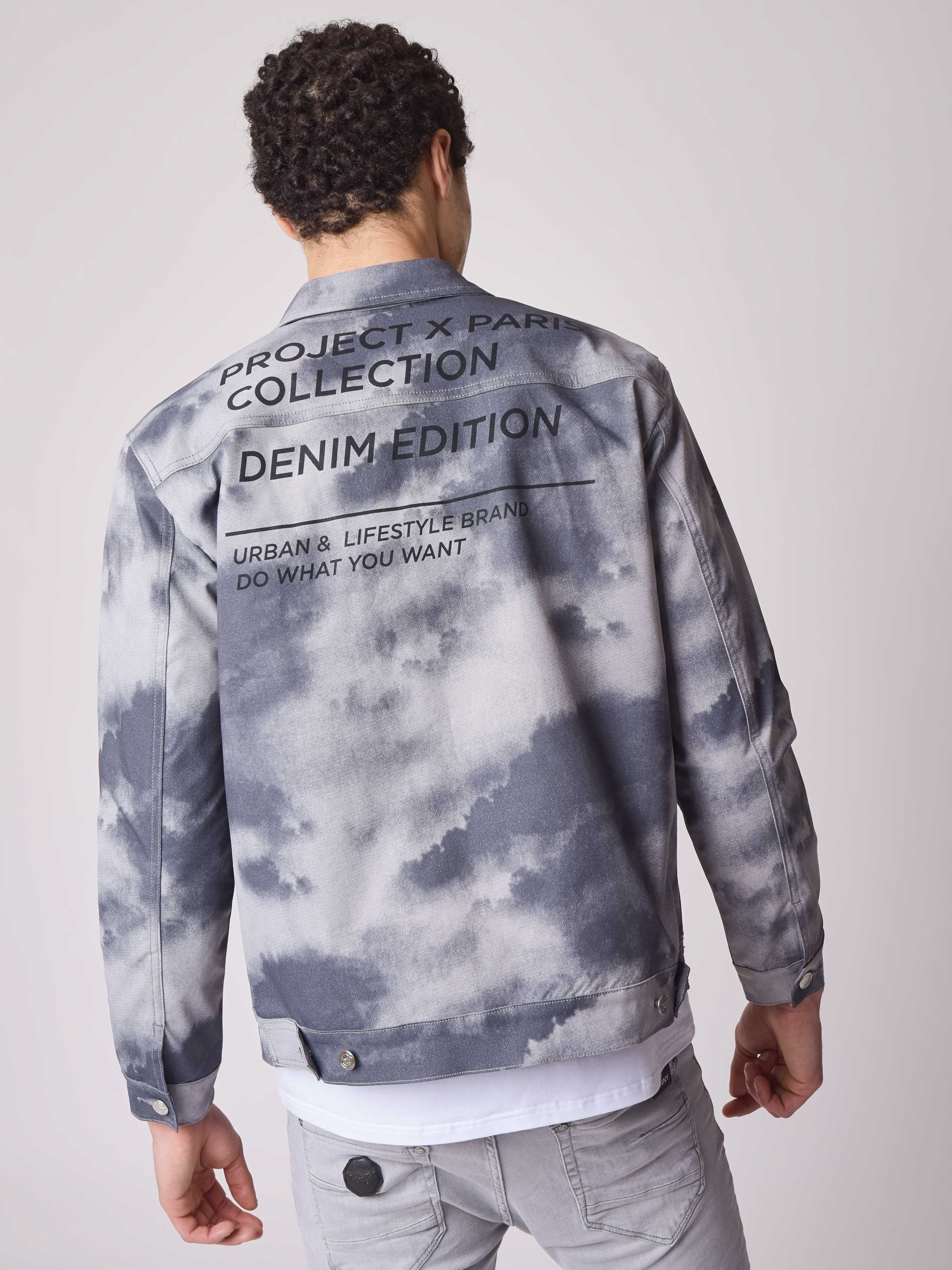 Veste en denim motif tie & dye - Image 4