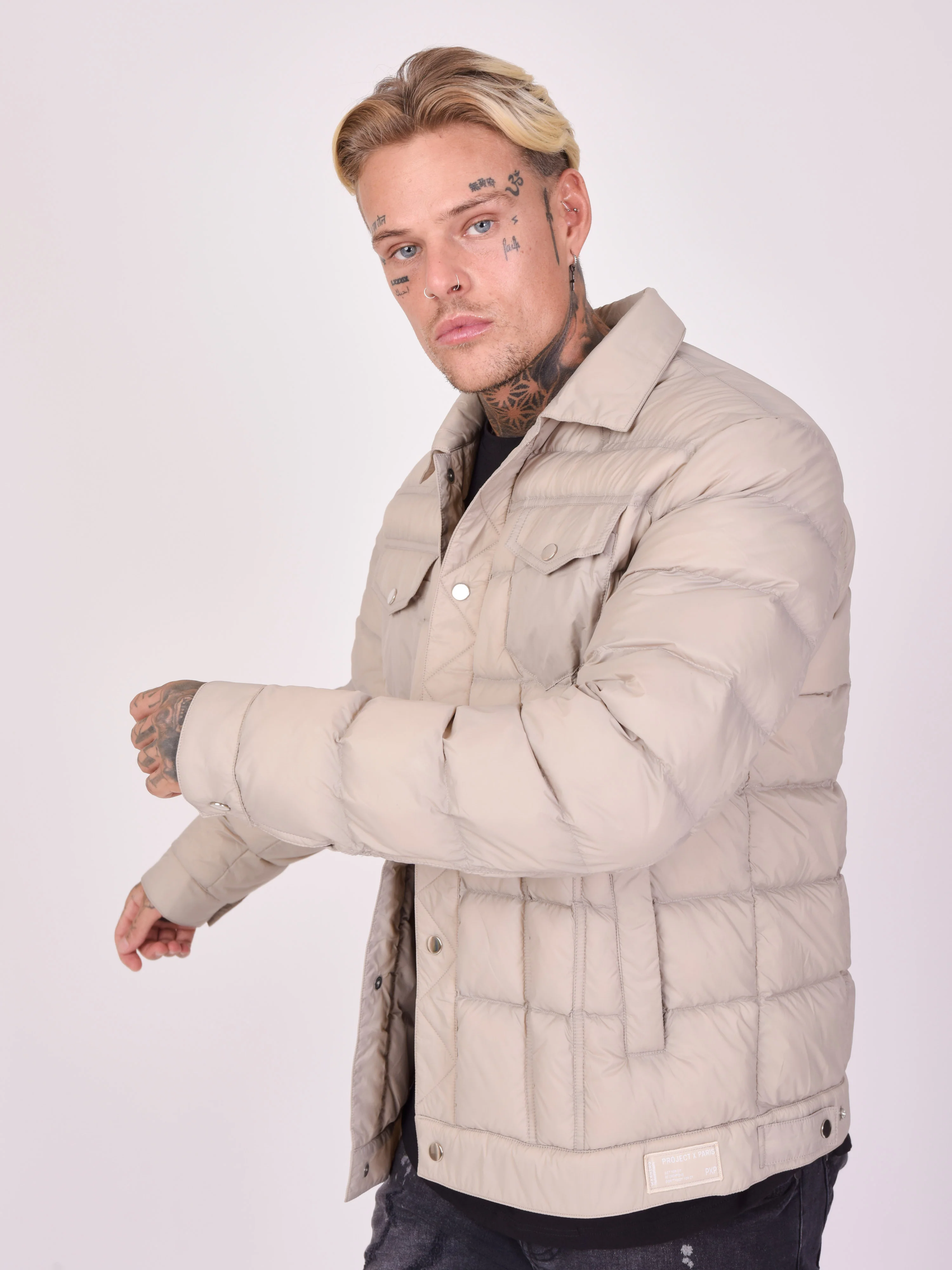 Blouson style biker matelassé - Image 2