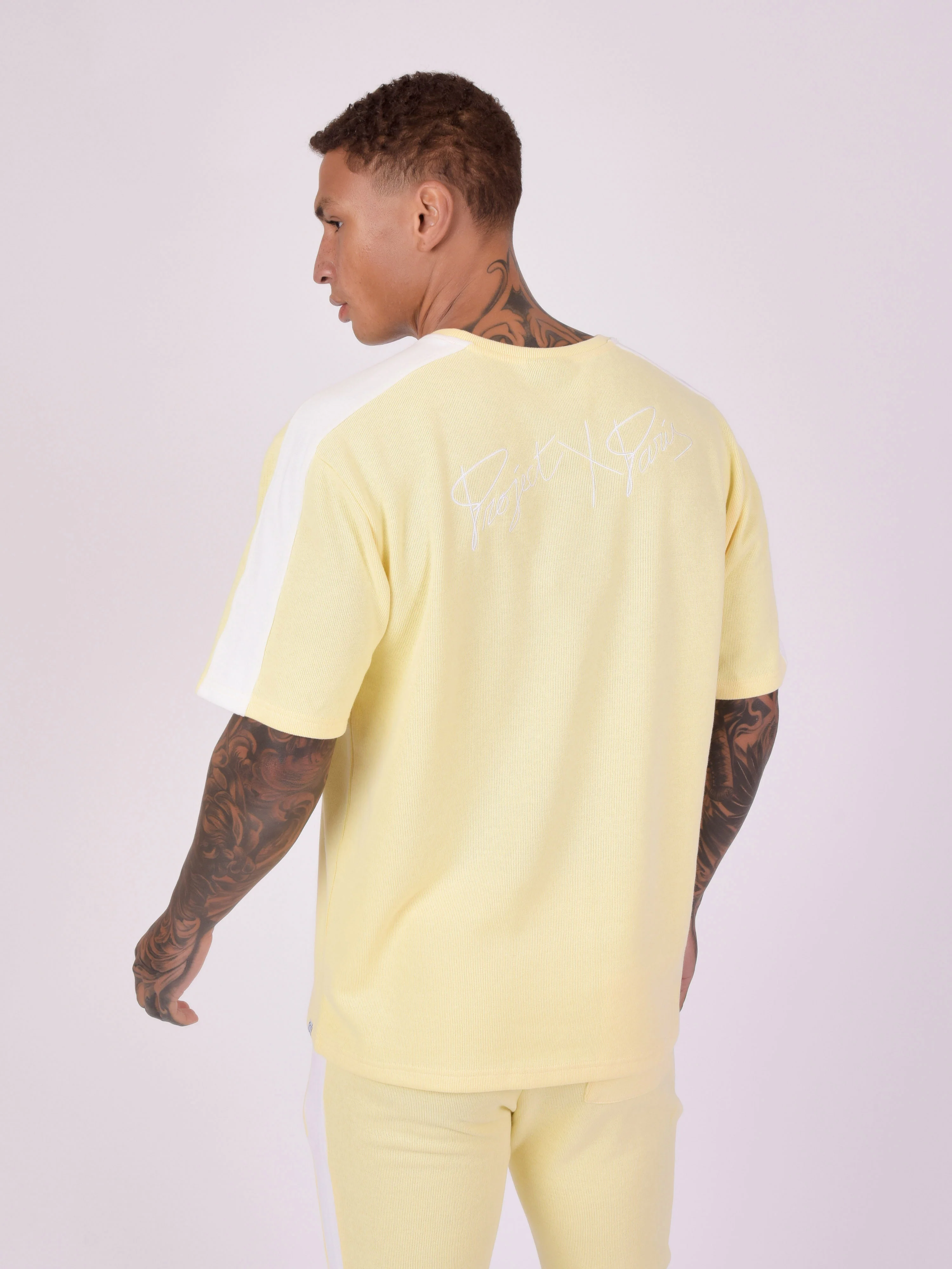 T-shirt bicolore style maille - Image 5