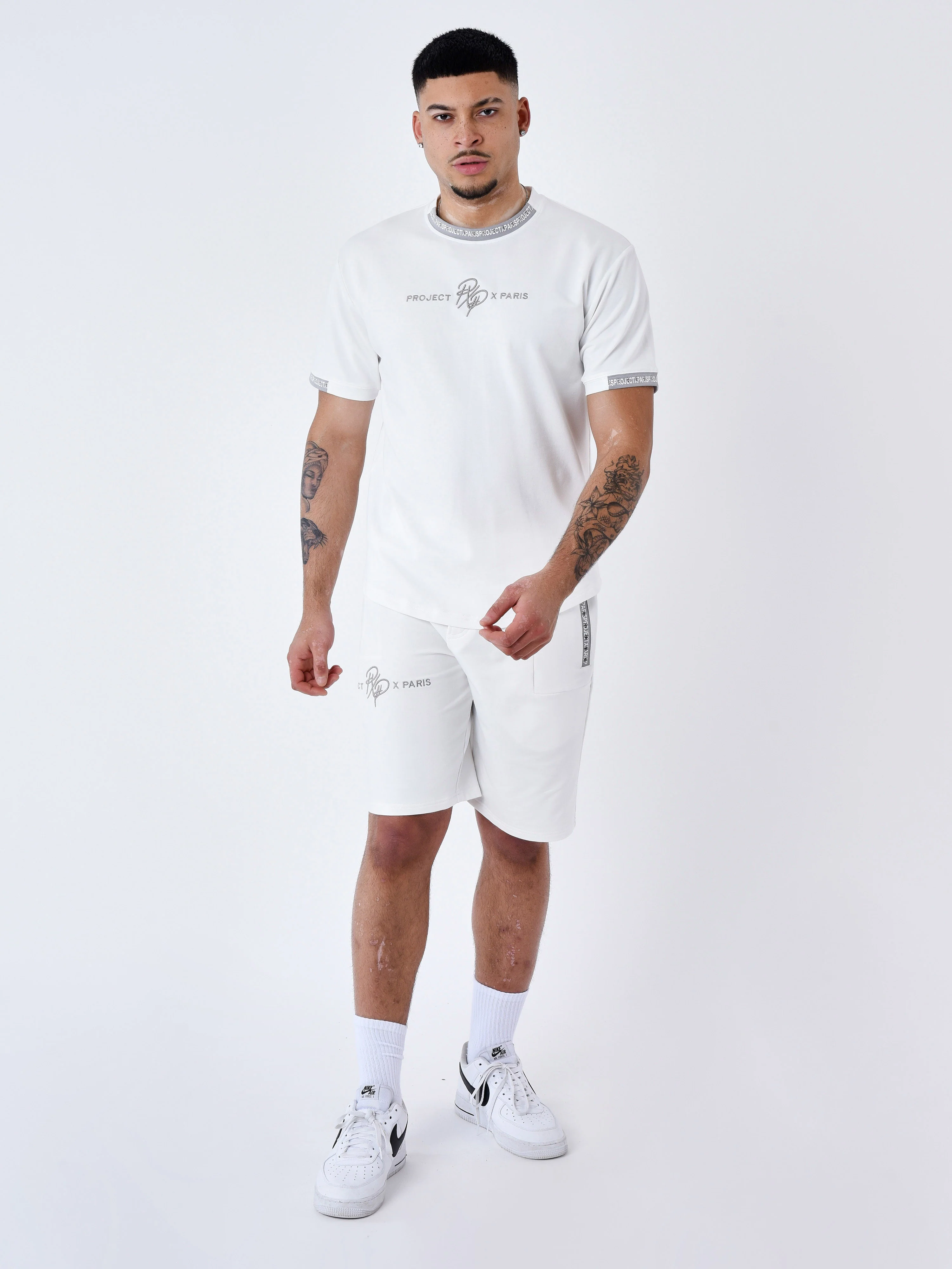 T-shirt uni avec bande logo - Image 3