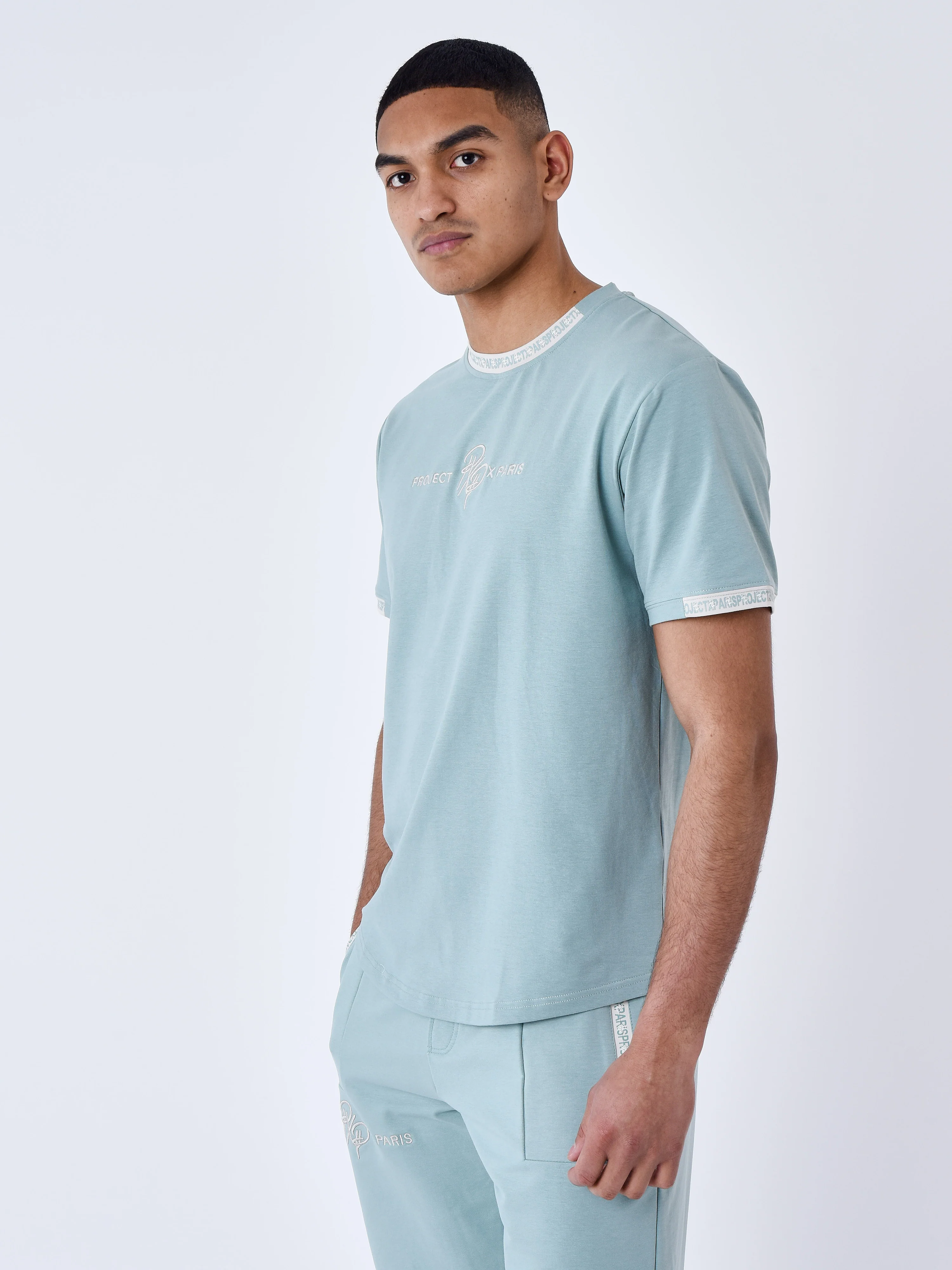 T-shirt uni avec bande logo - Image 3