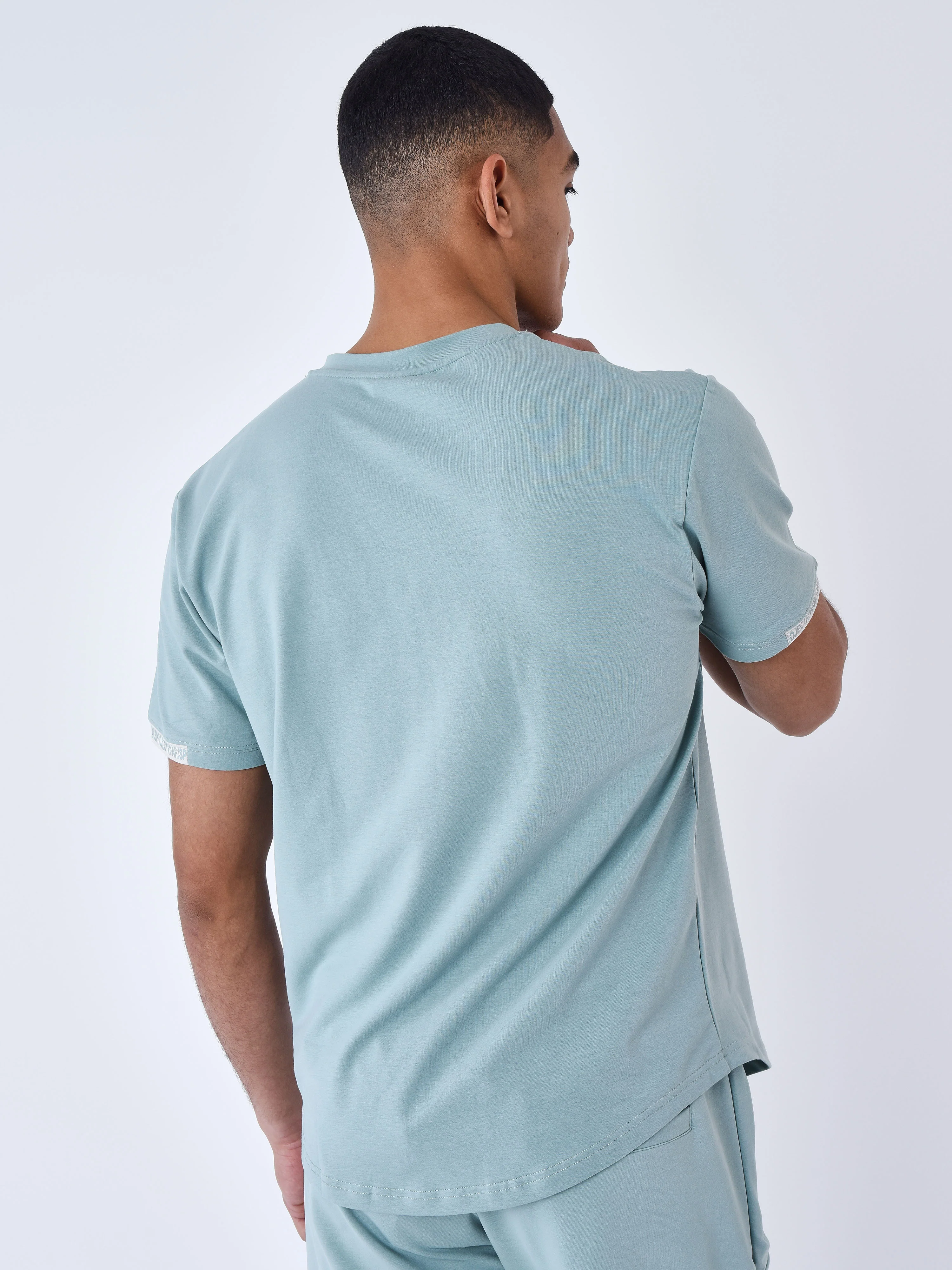 T-shirt uni avec bande logo - Image 4
