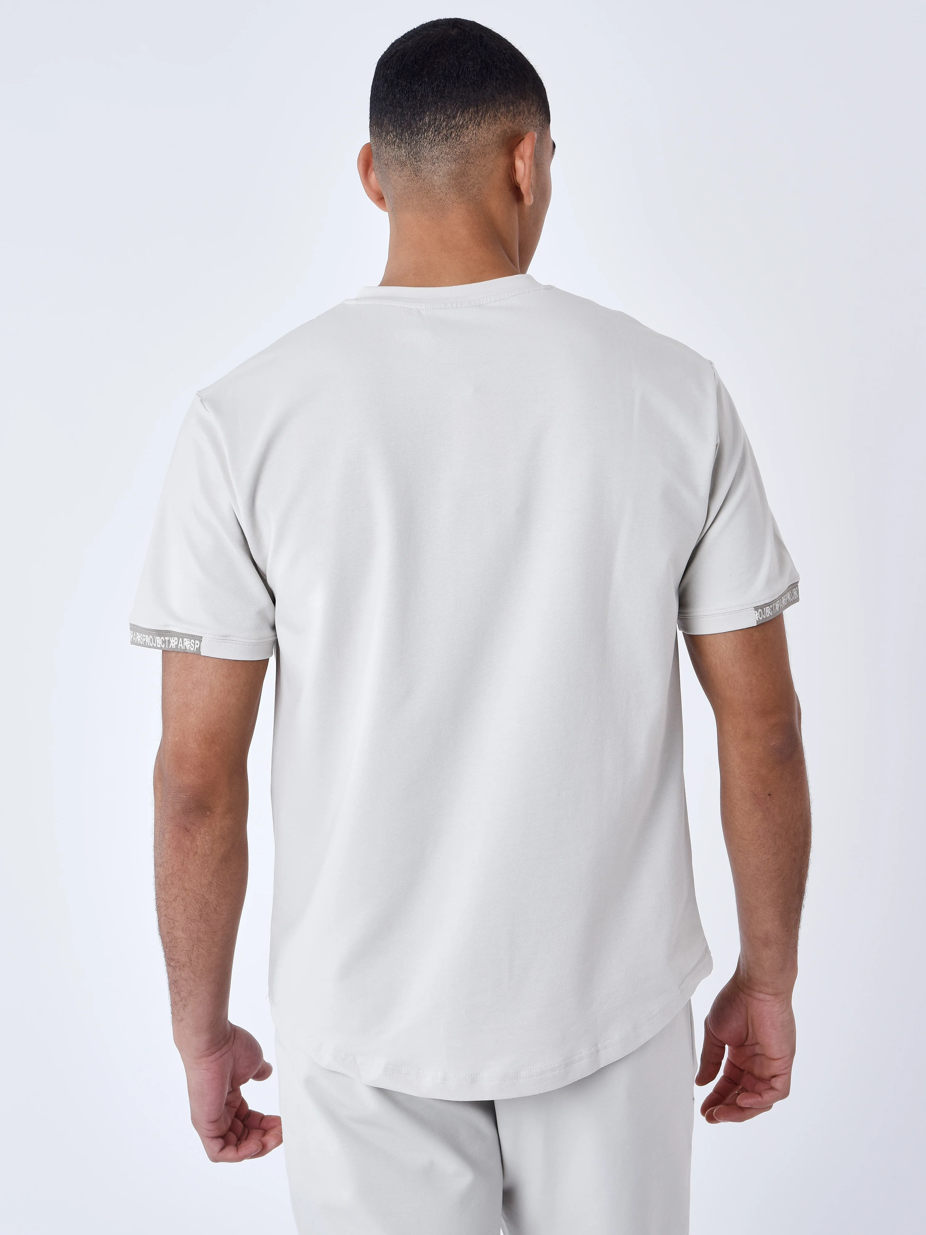 T-shirt uni avec bande logo - Image 5