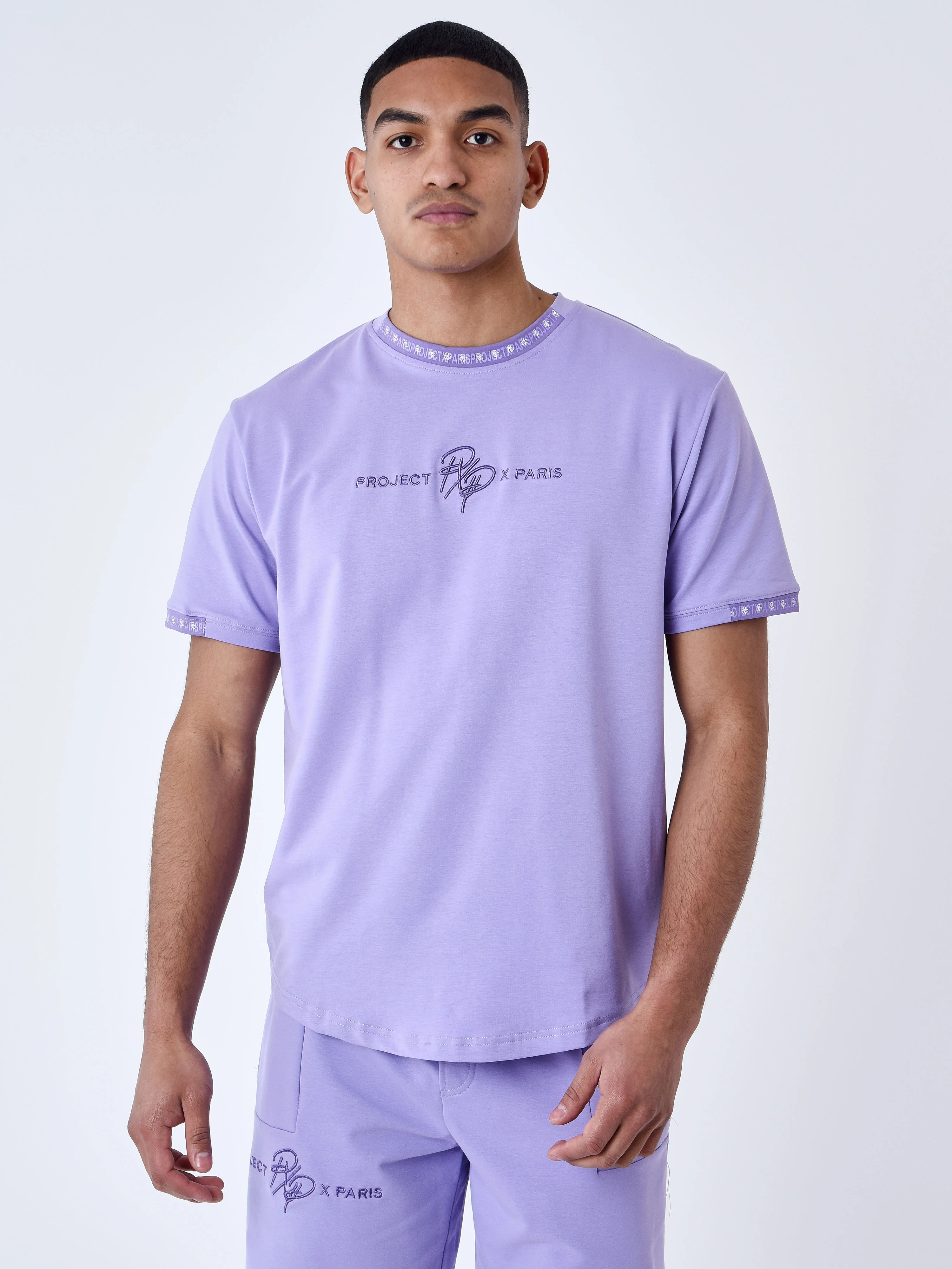 T-shirt uni avec bande logo - Image 2