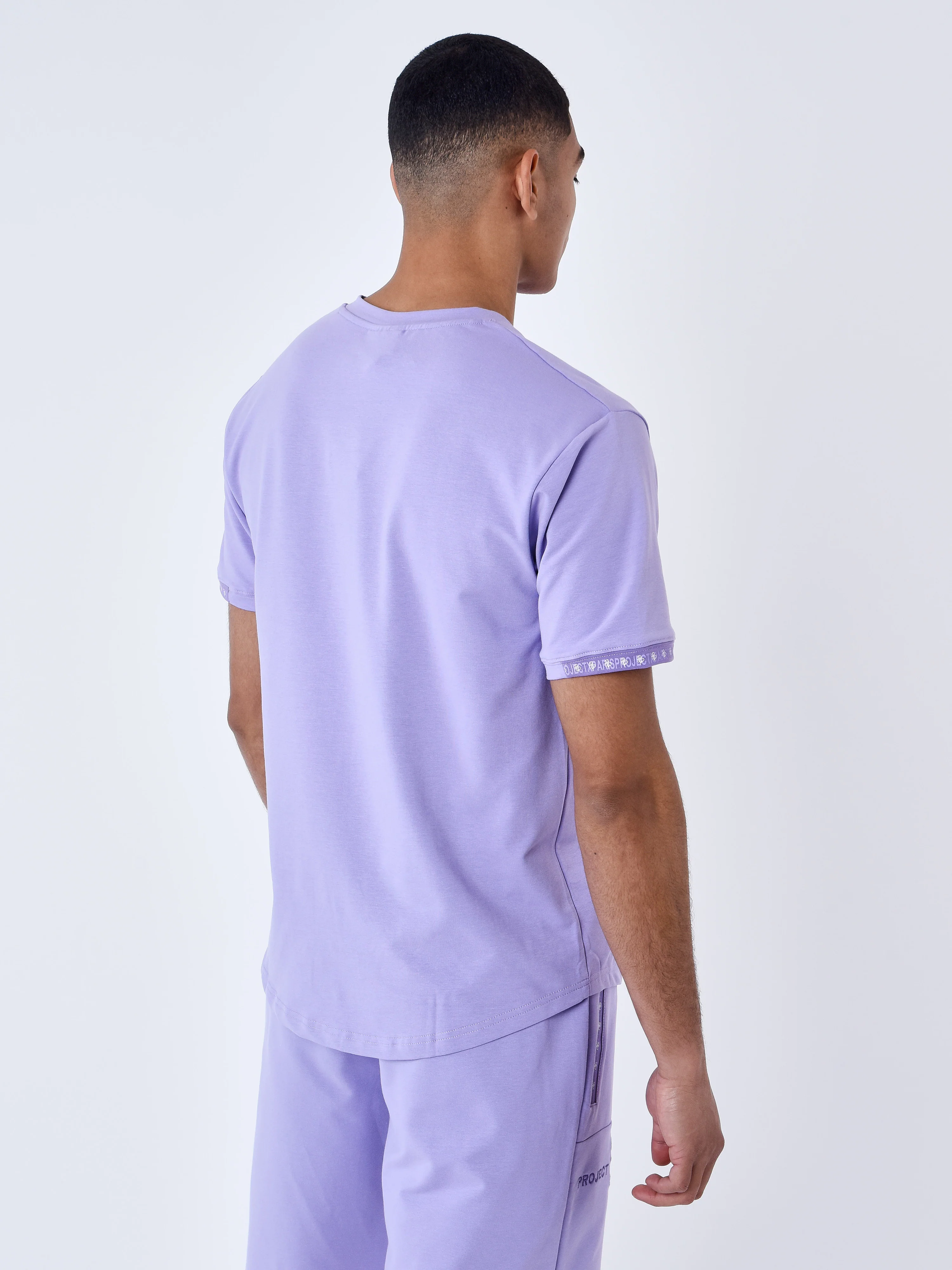 T-shirt uni avec bande logo - Image 5