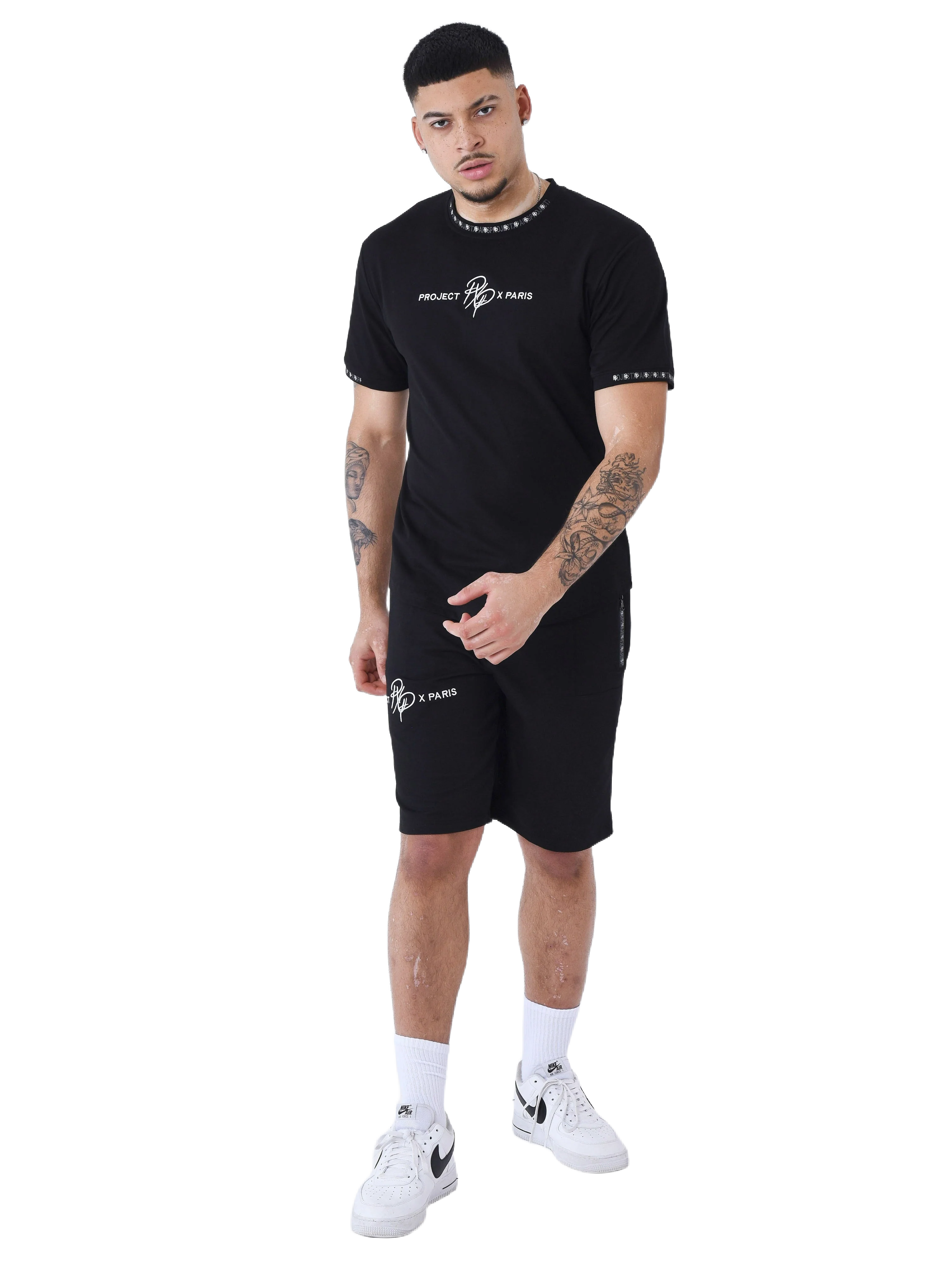 T-shirt uni avec bande logo - Image 3