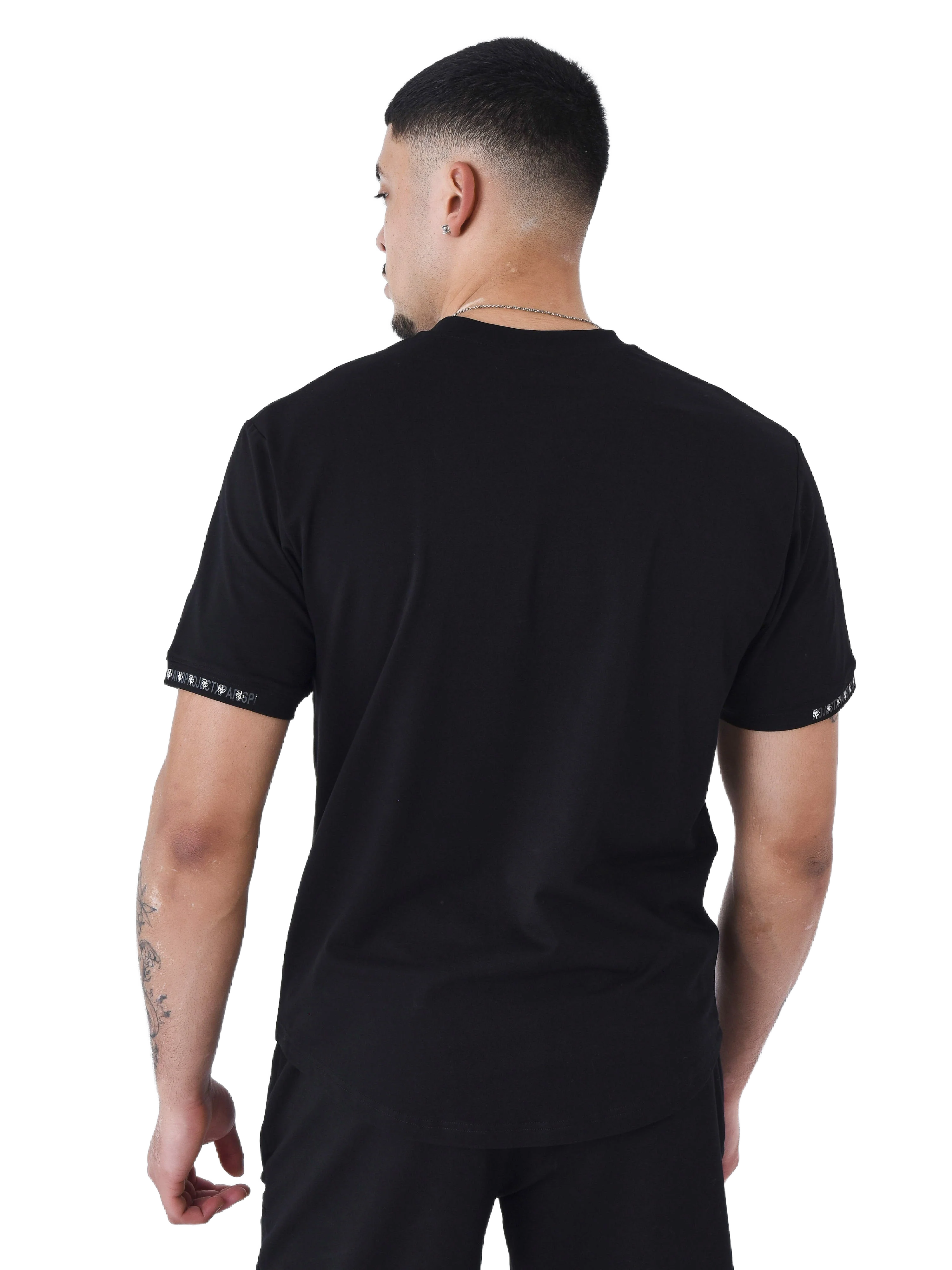 T-shirt uni avec bande logo - Image 5