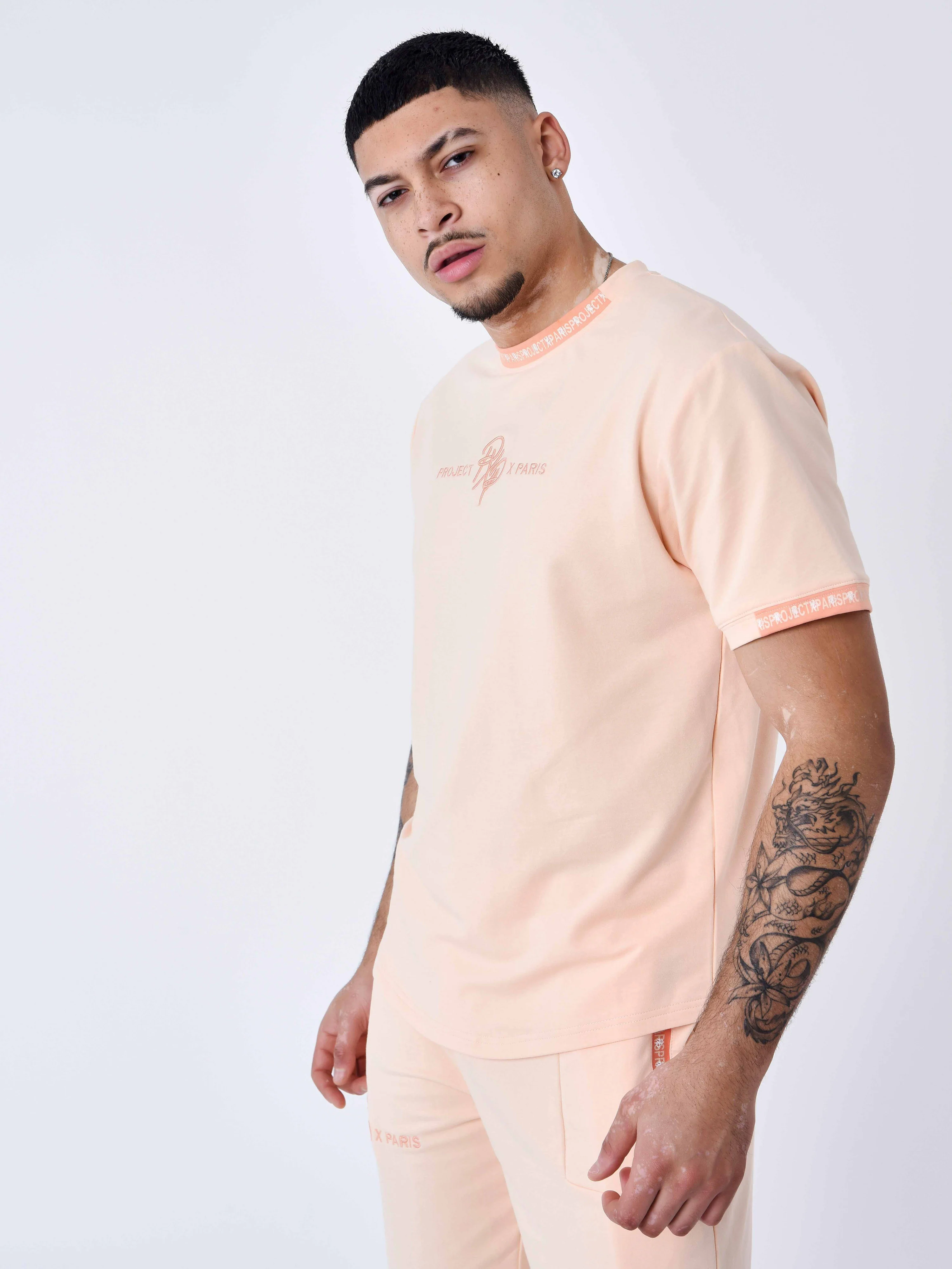 T-shirt uni avec bande logo - Image 4