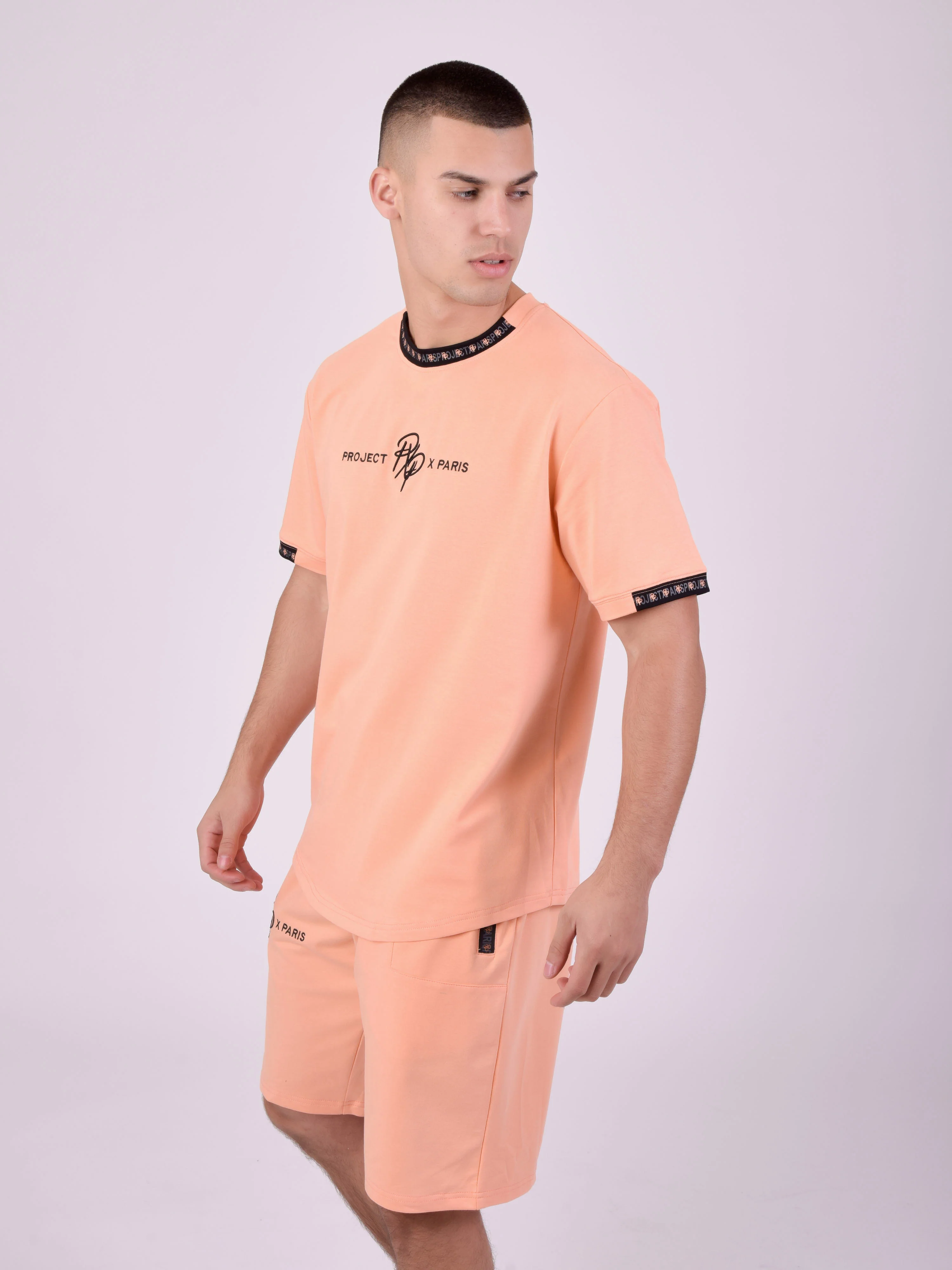 T-shirt uni avec bande logo - Image 4