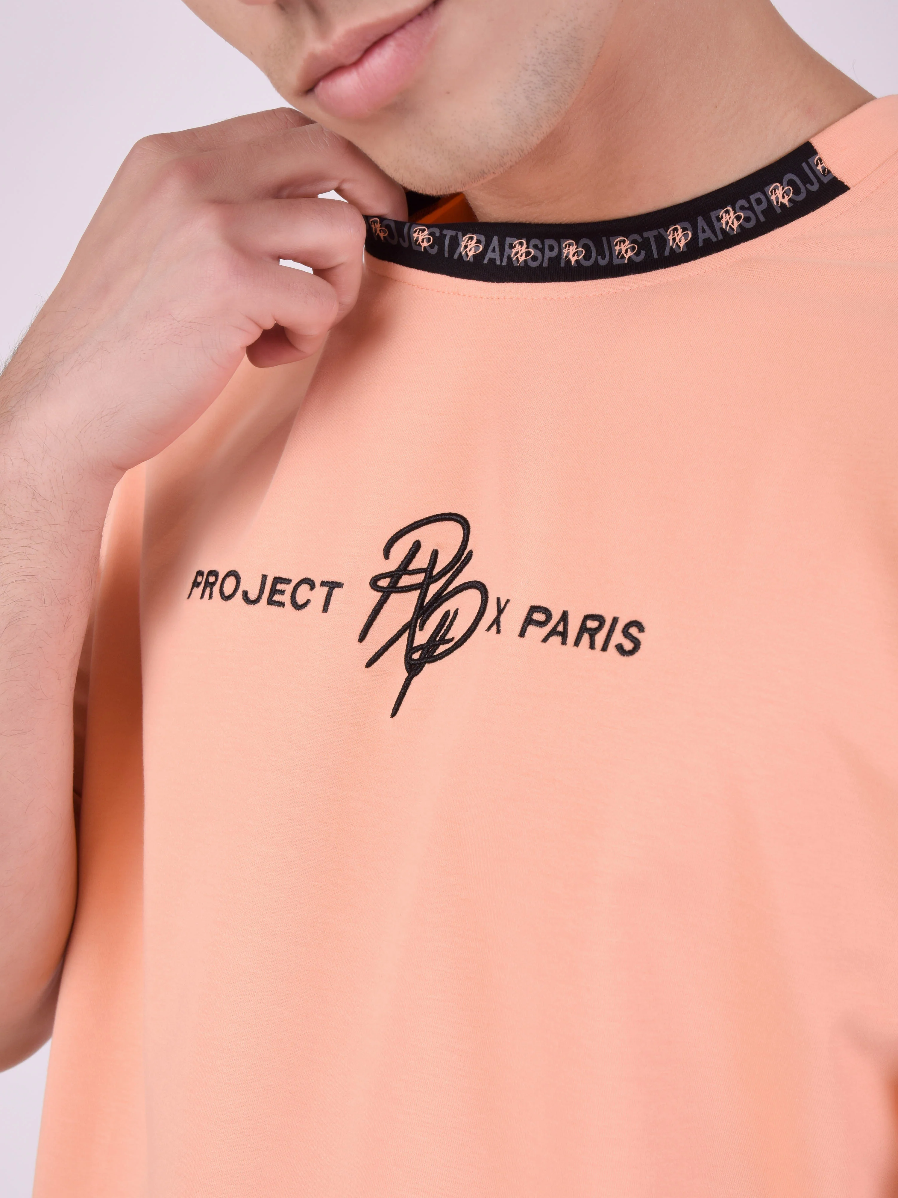T-shirt uni avec bande logo - Image 6