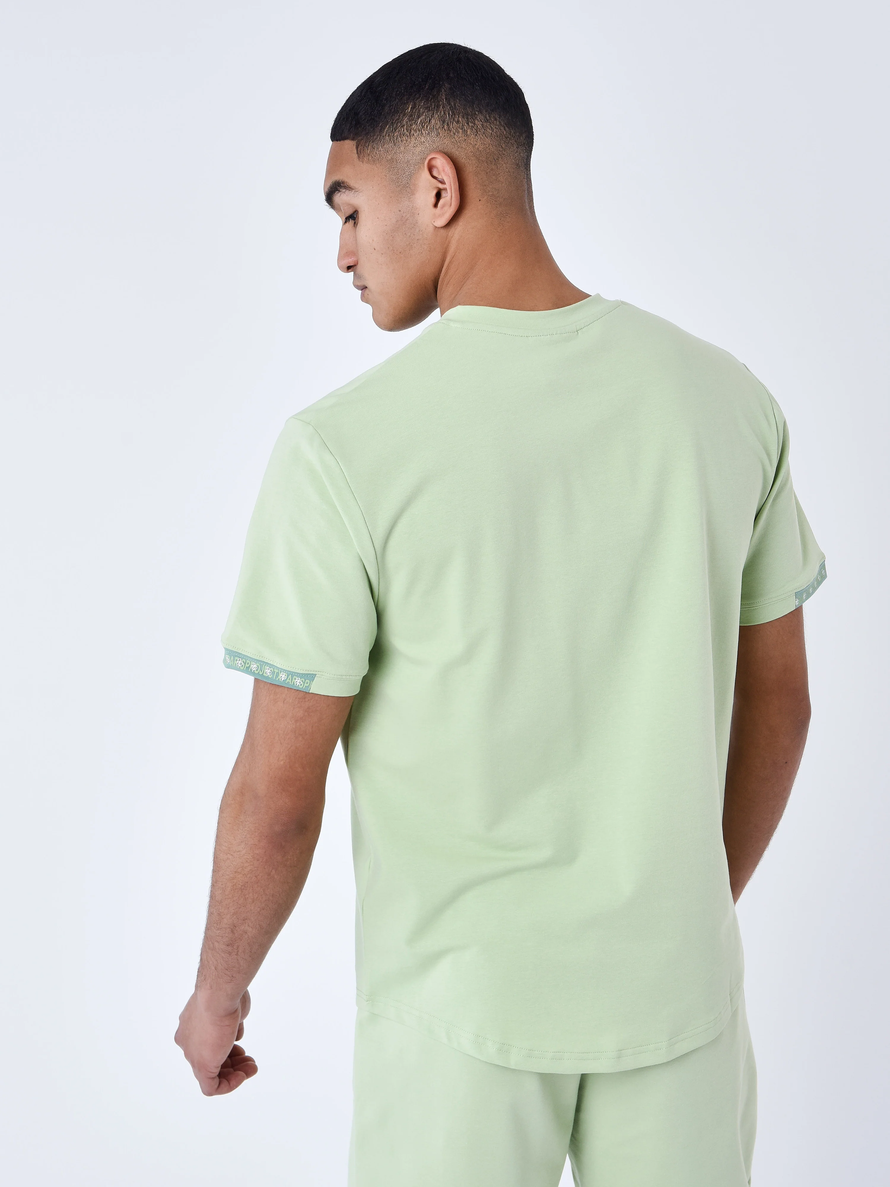 T-shirt uni avec bande logo - Image 5