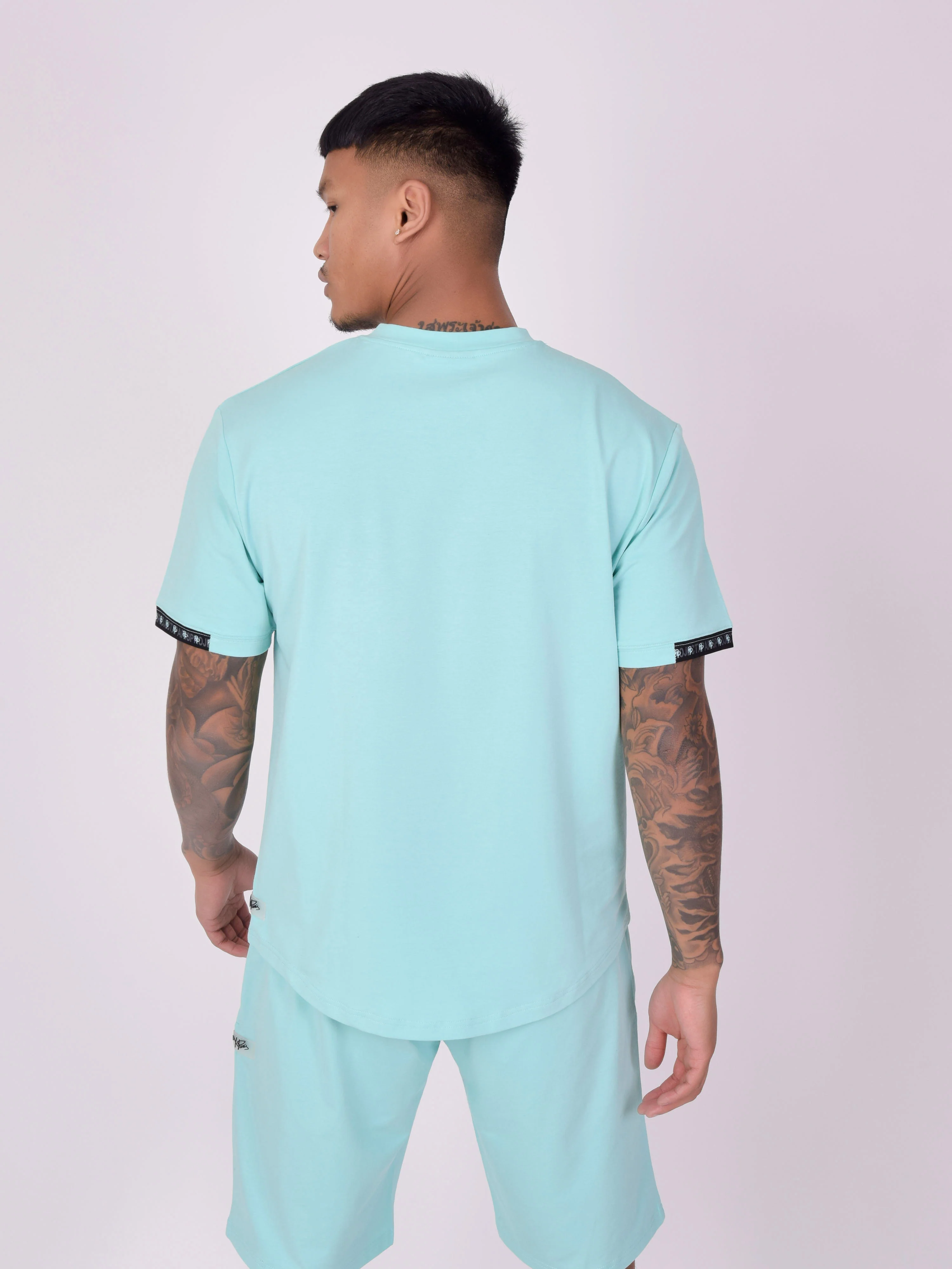 T-shirt uni avec bande logo - Image 5