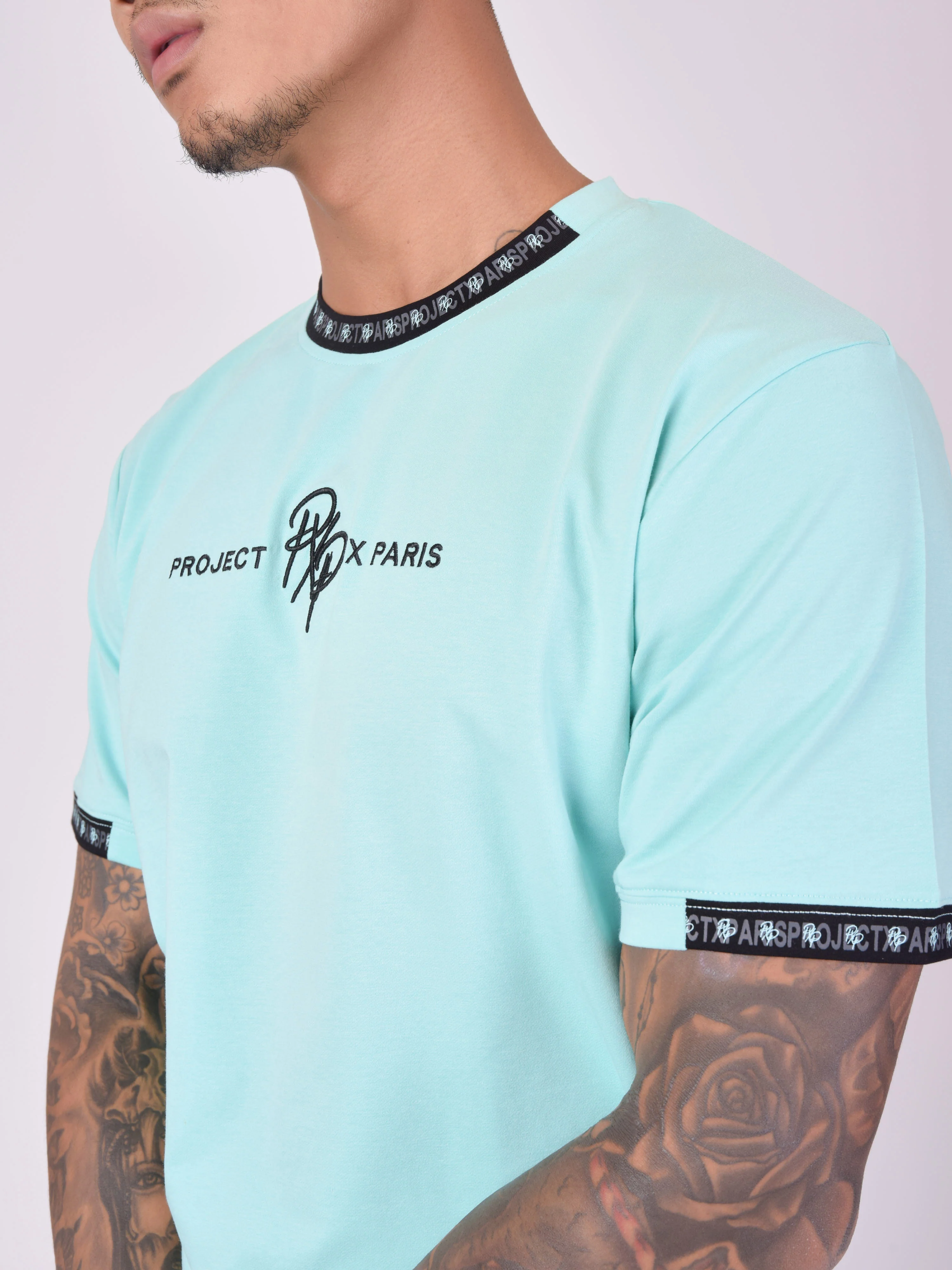 T-shirt uni avec bande logo - Image 6