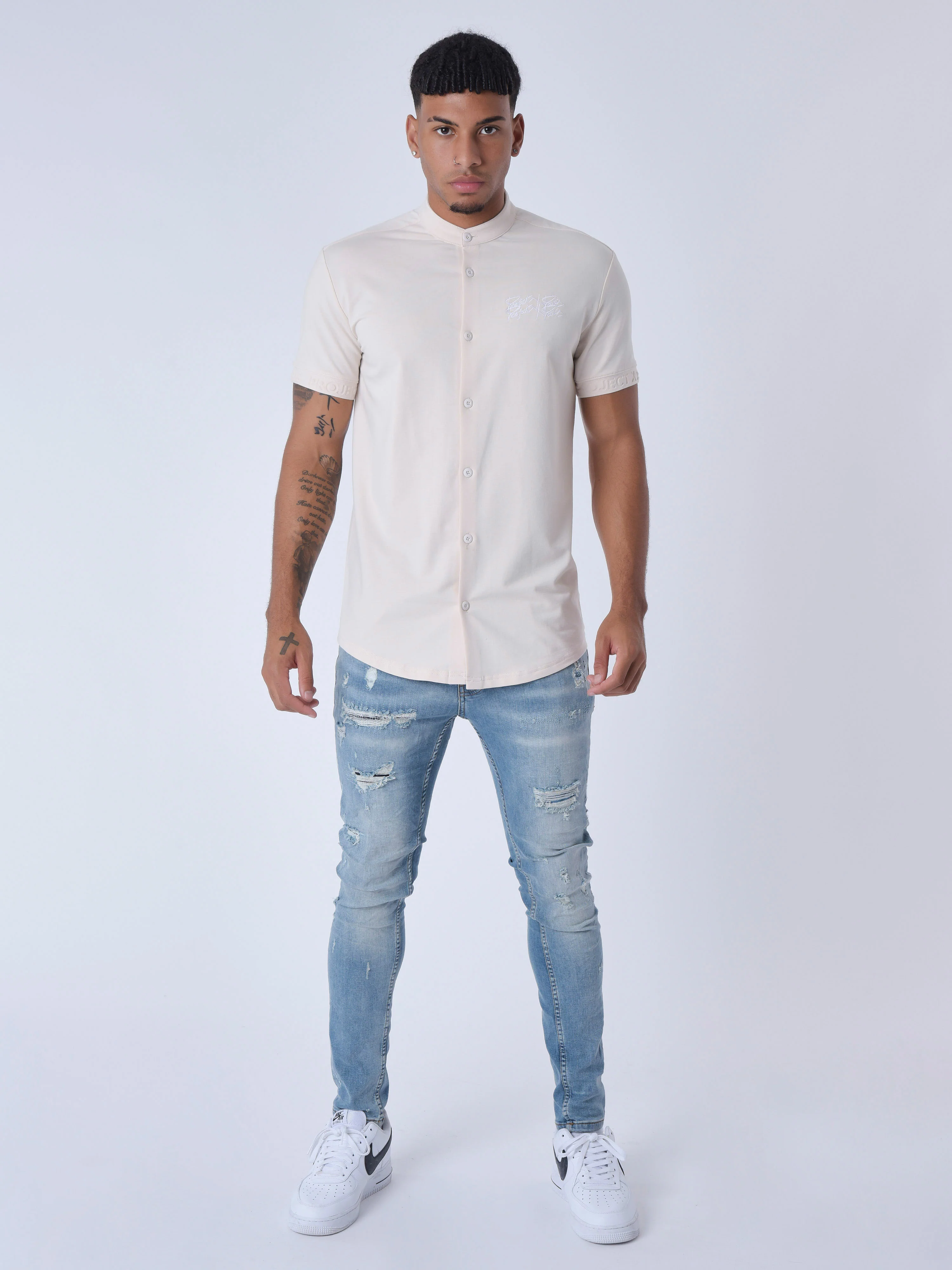 Chemise Manches courtes Col Mao - Image 3
