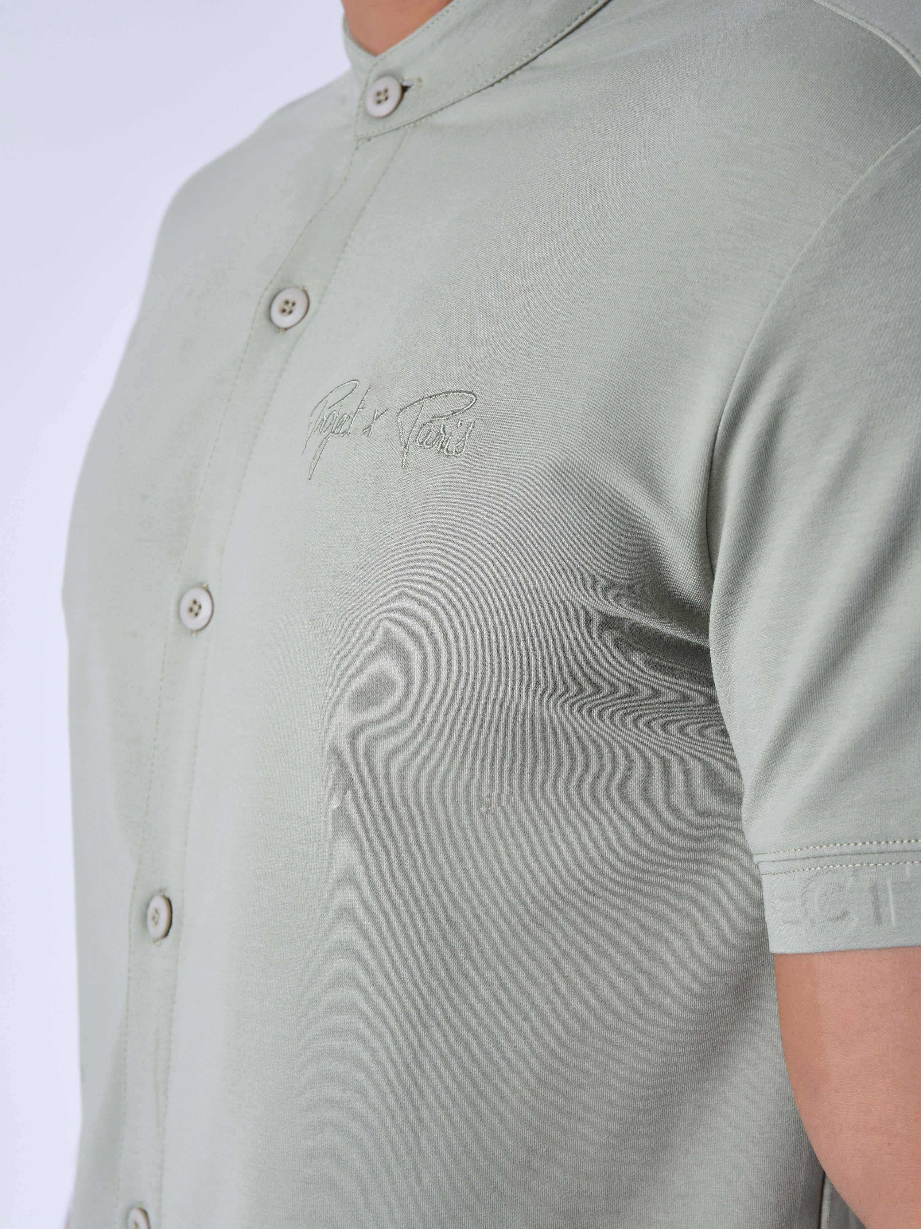 Chemise Manches courtes Col Mao - Image 6