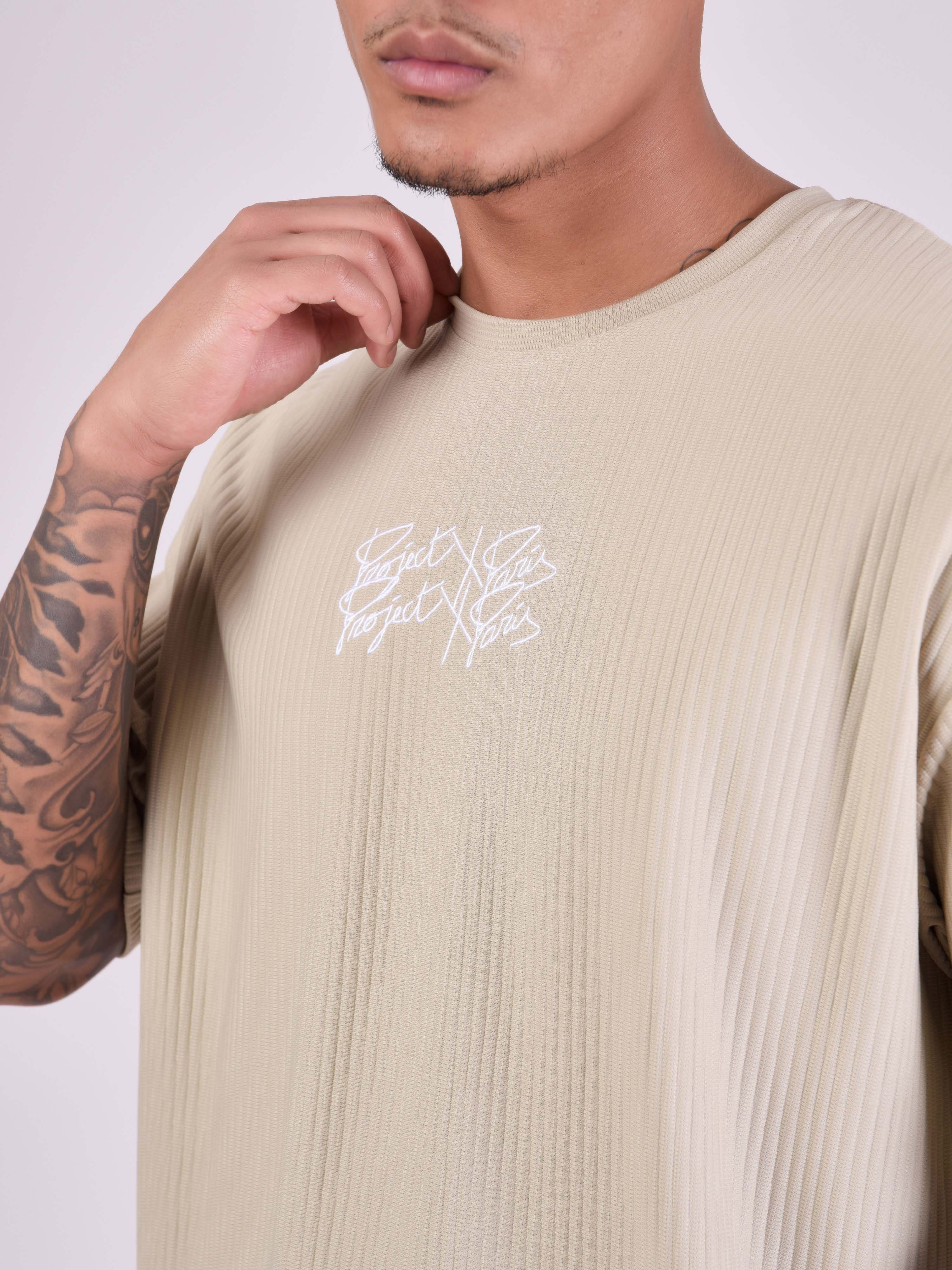 T-shirt oversize en matière texturé - Image 12