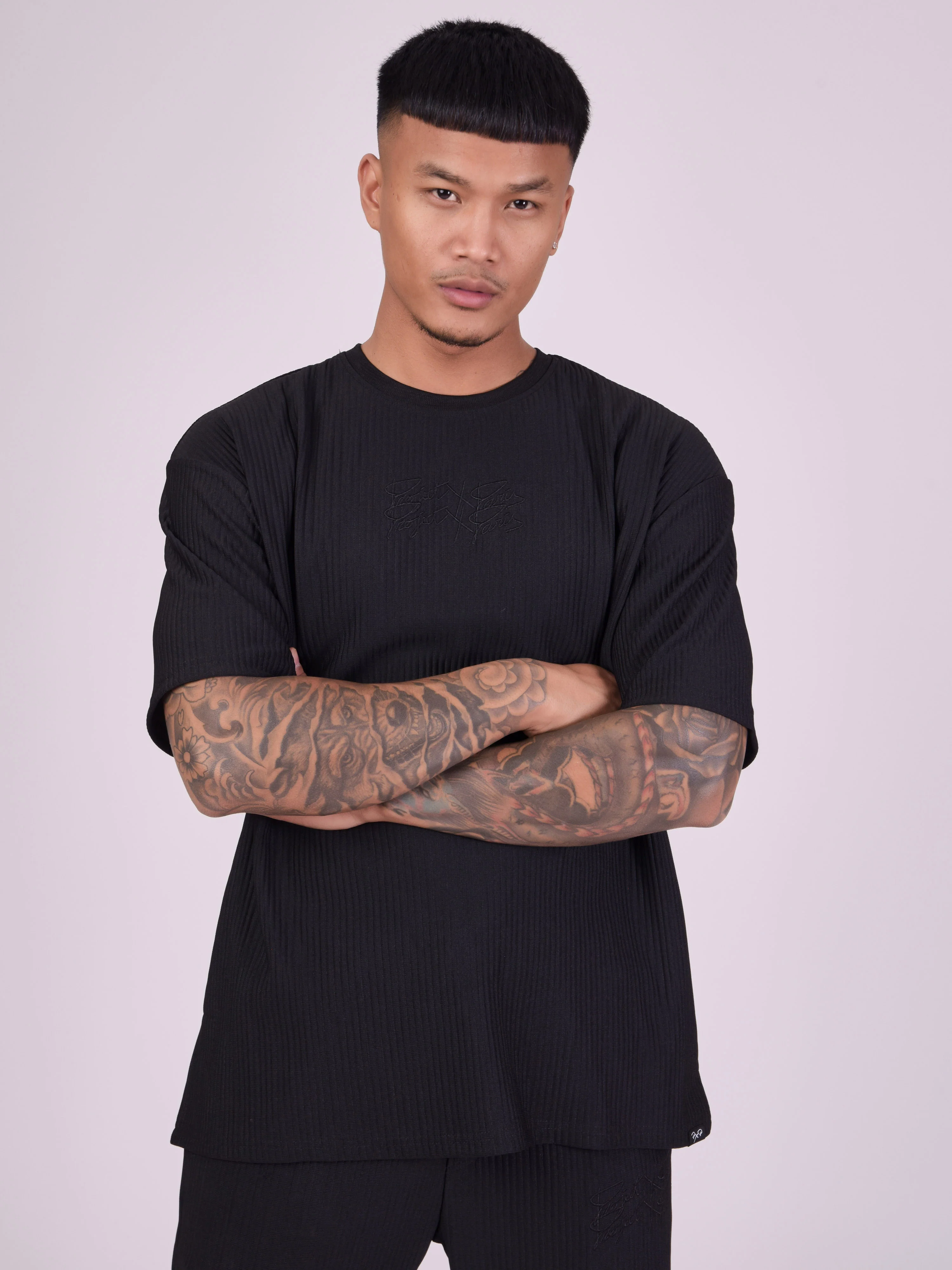 T-shirt oversize en matière texturé - Image 2