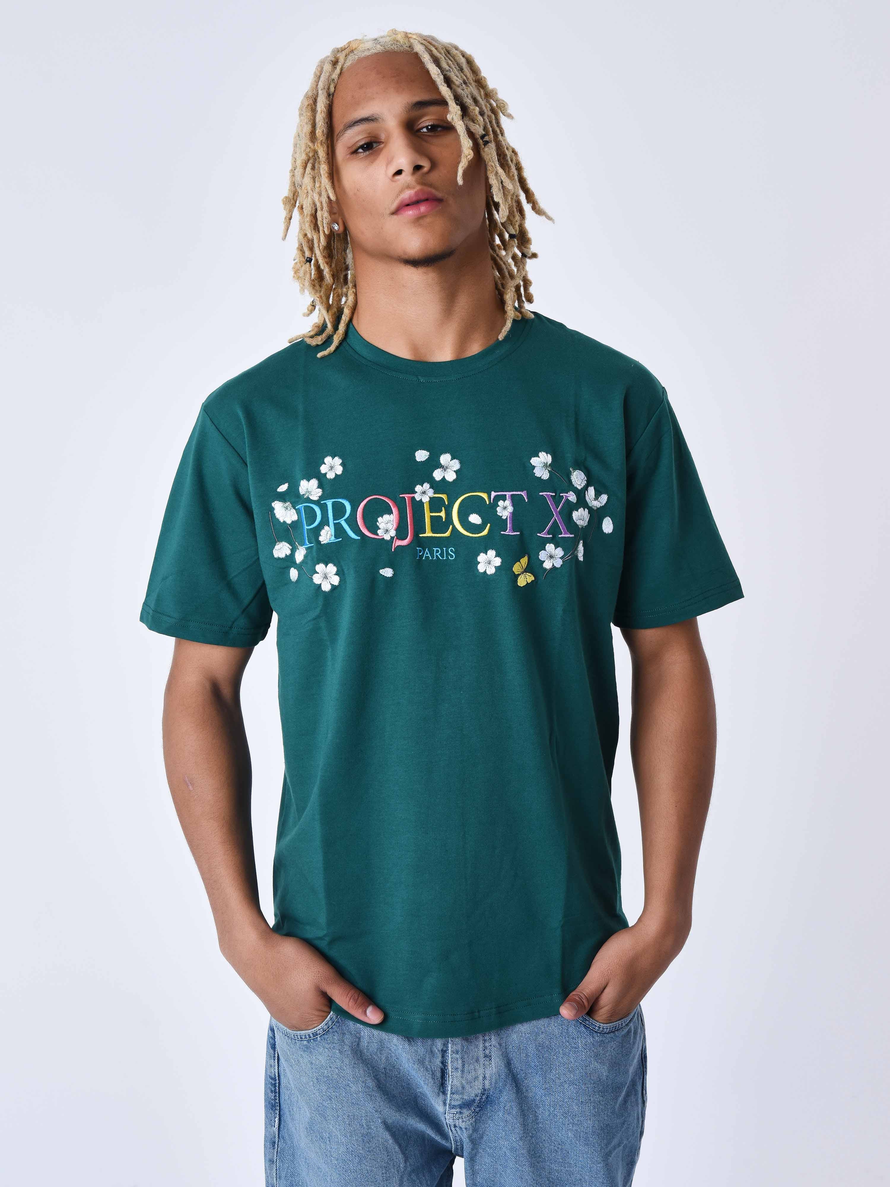 T-shirt fleurit brode - Image 2