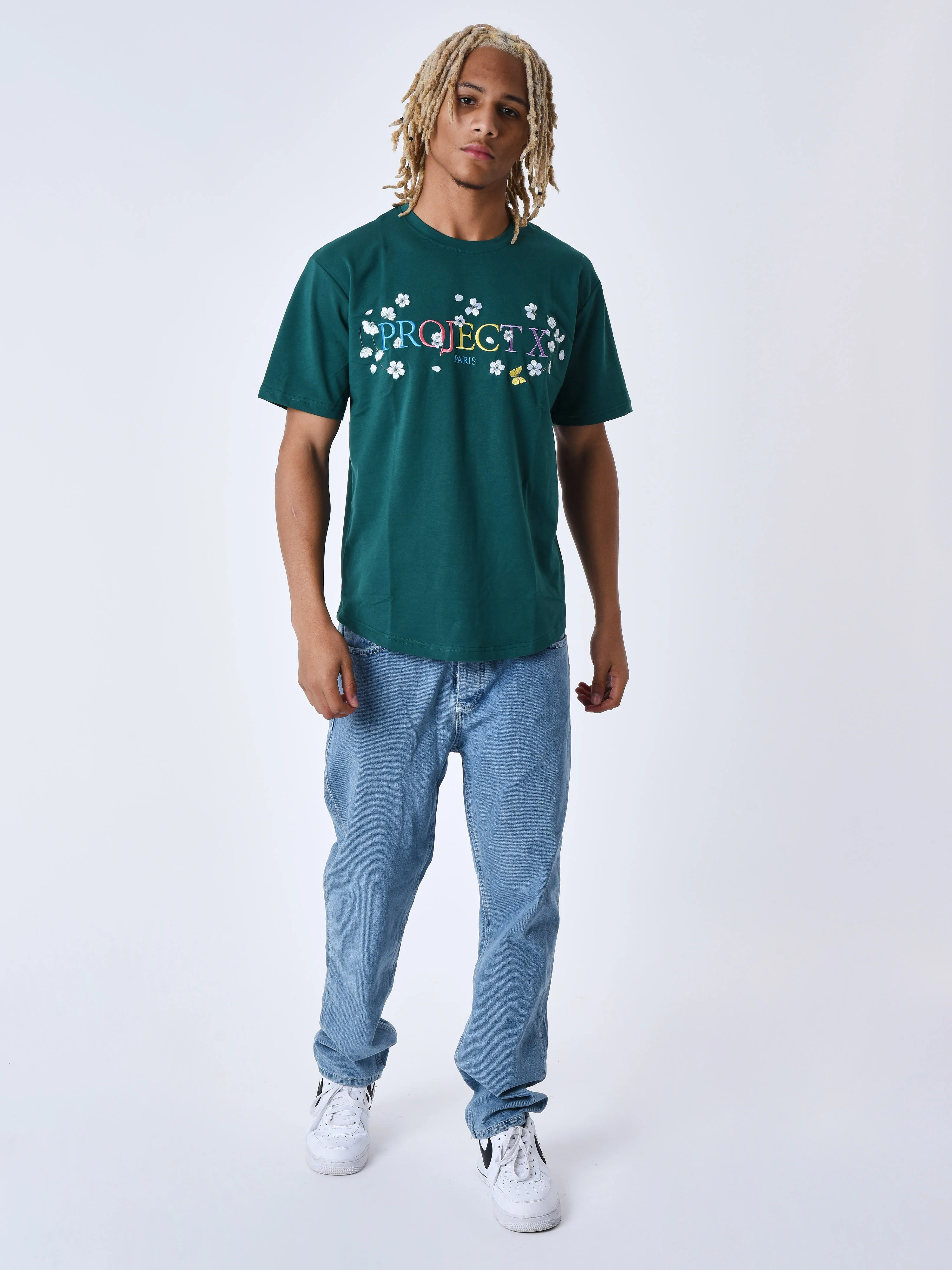 T-shirt fleurit brode - Image 3