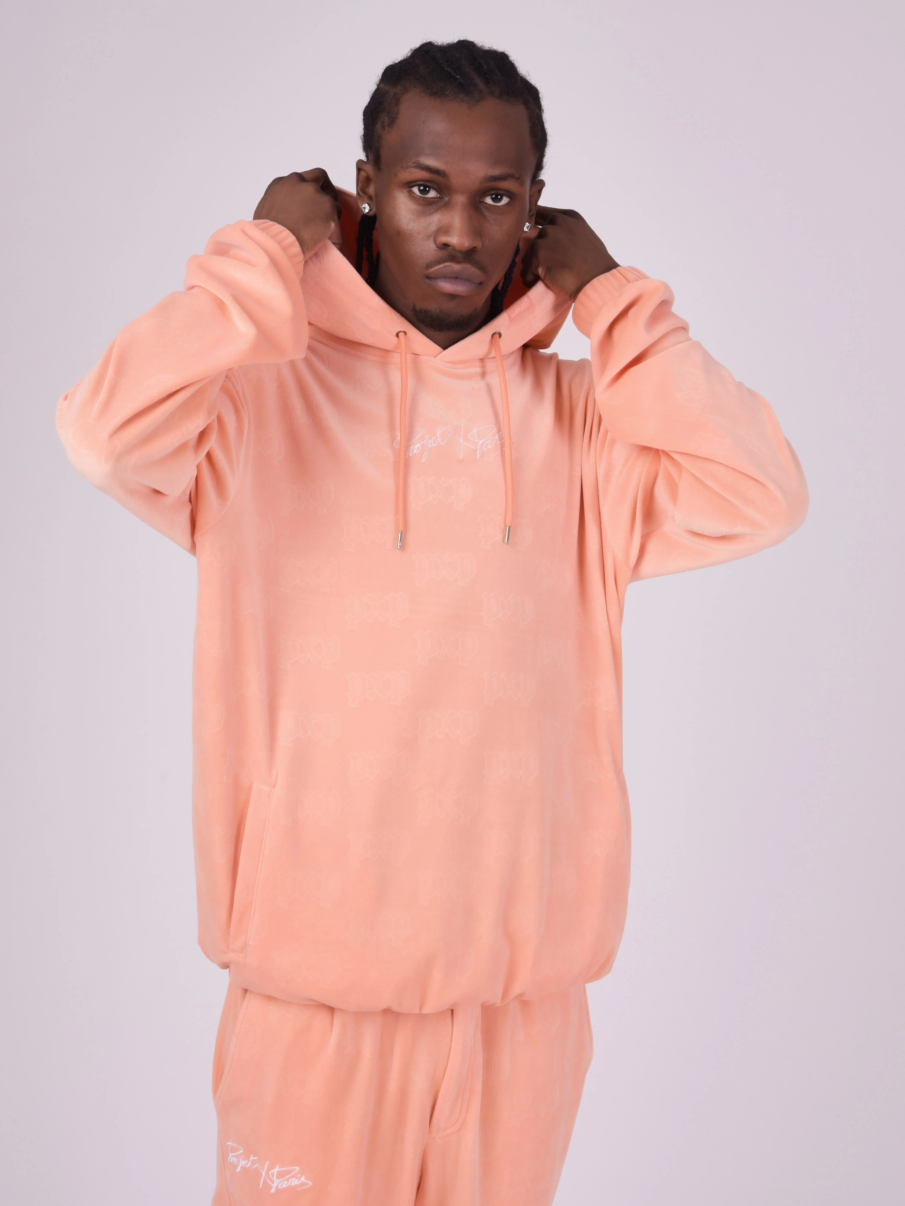 Sweat à Capuche en velour gaufré - Image 4