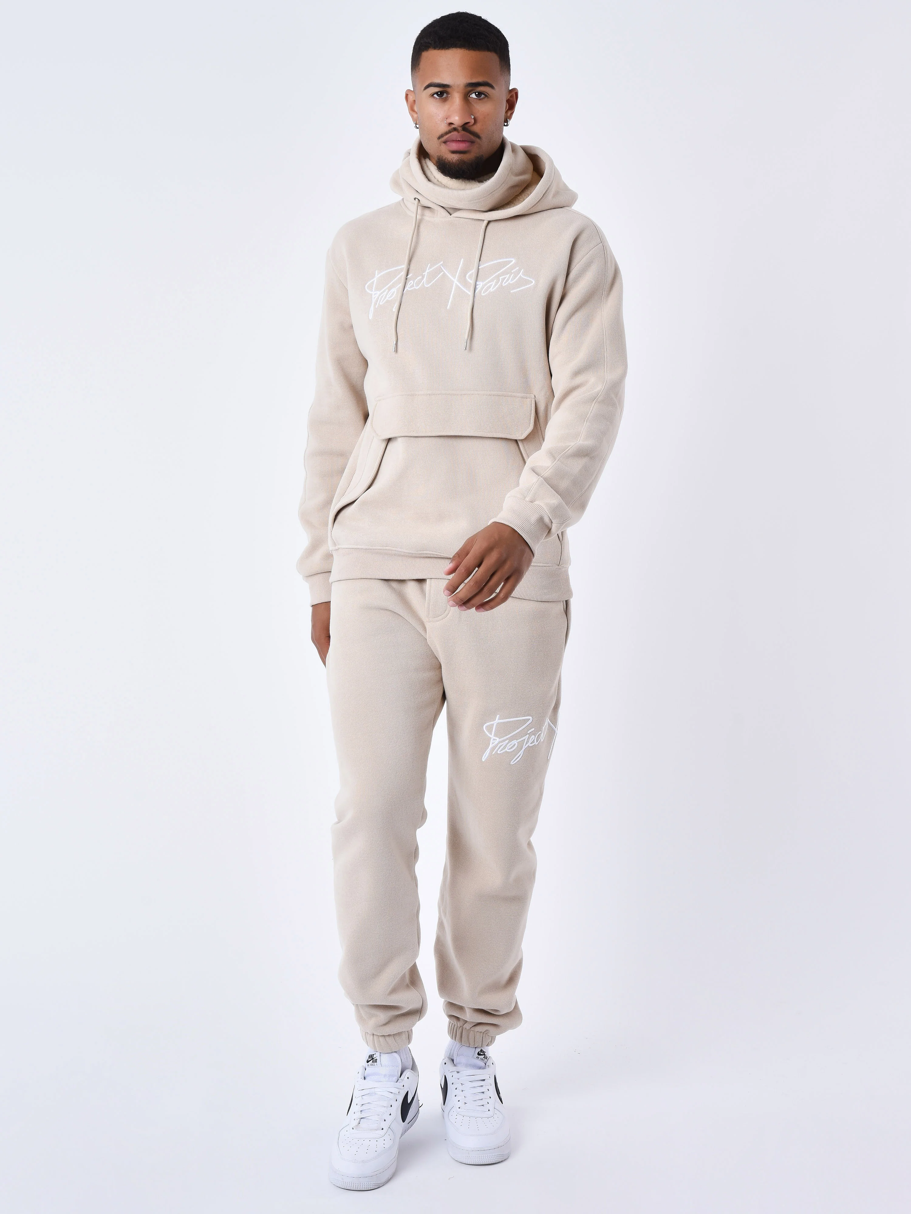 Sweat col roulé à capuche en maille - Image 3