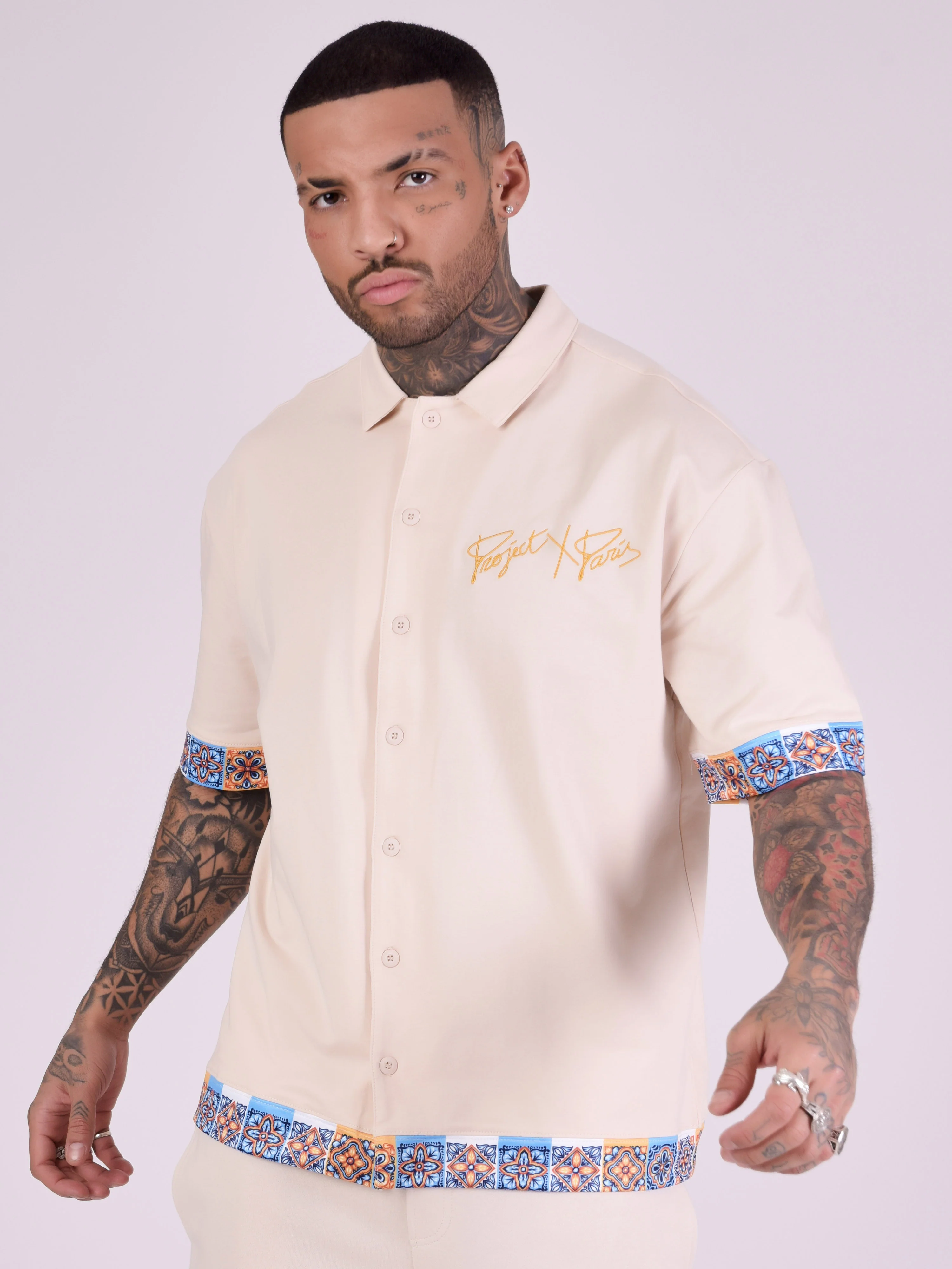 Chemise avec motifs "azulejos" - Image 3