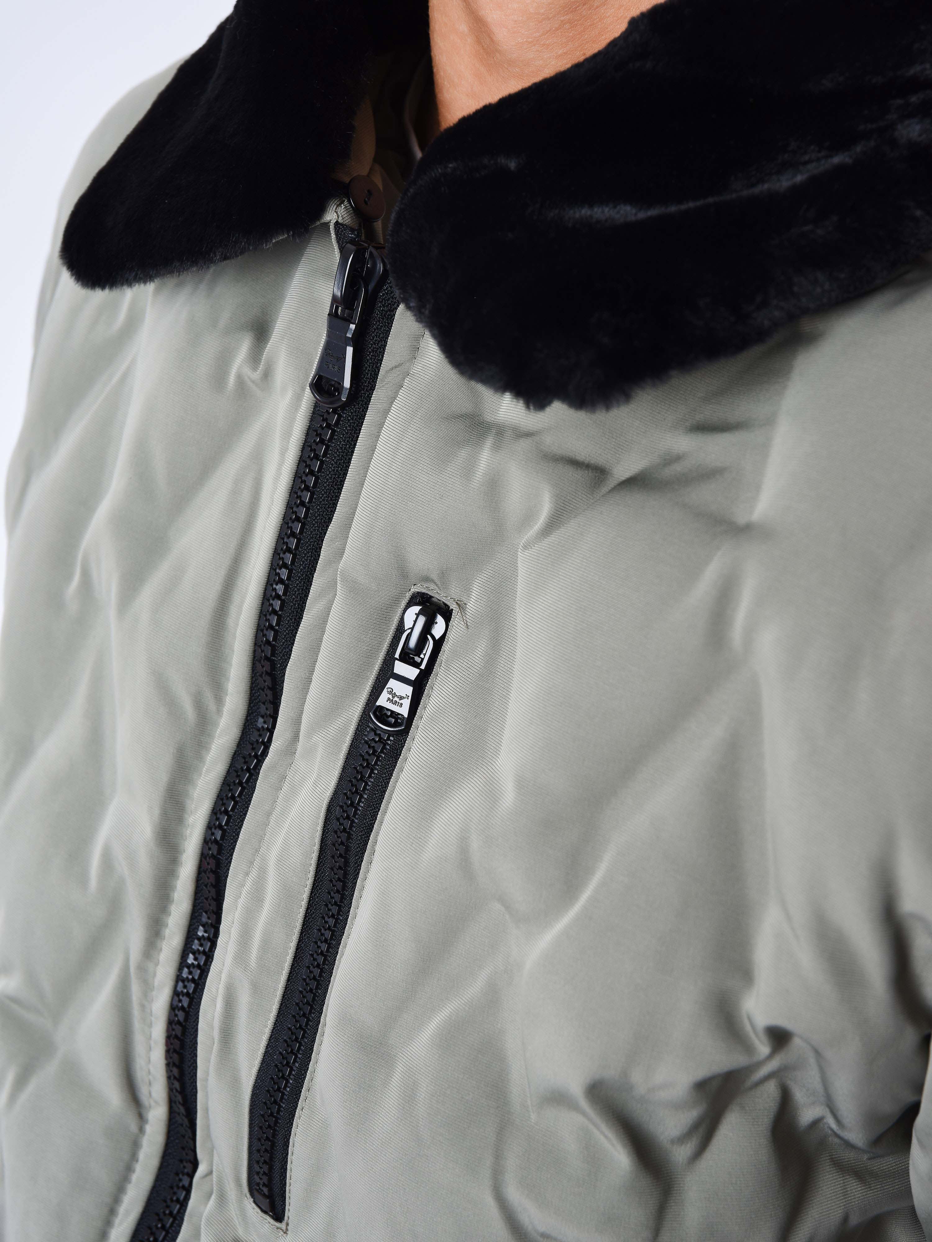 Veste matelassée col aviateur fourrure - Image 6