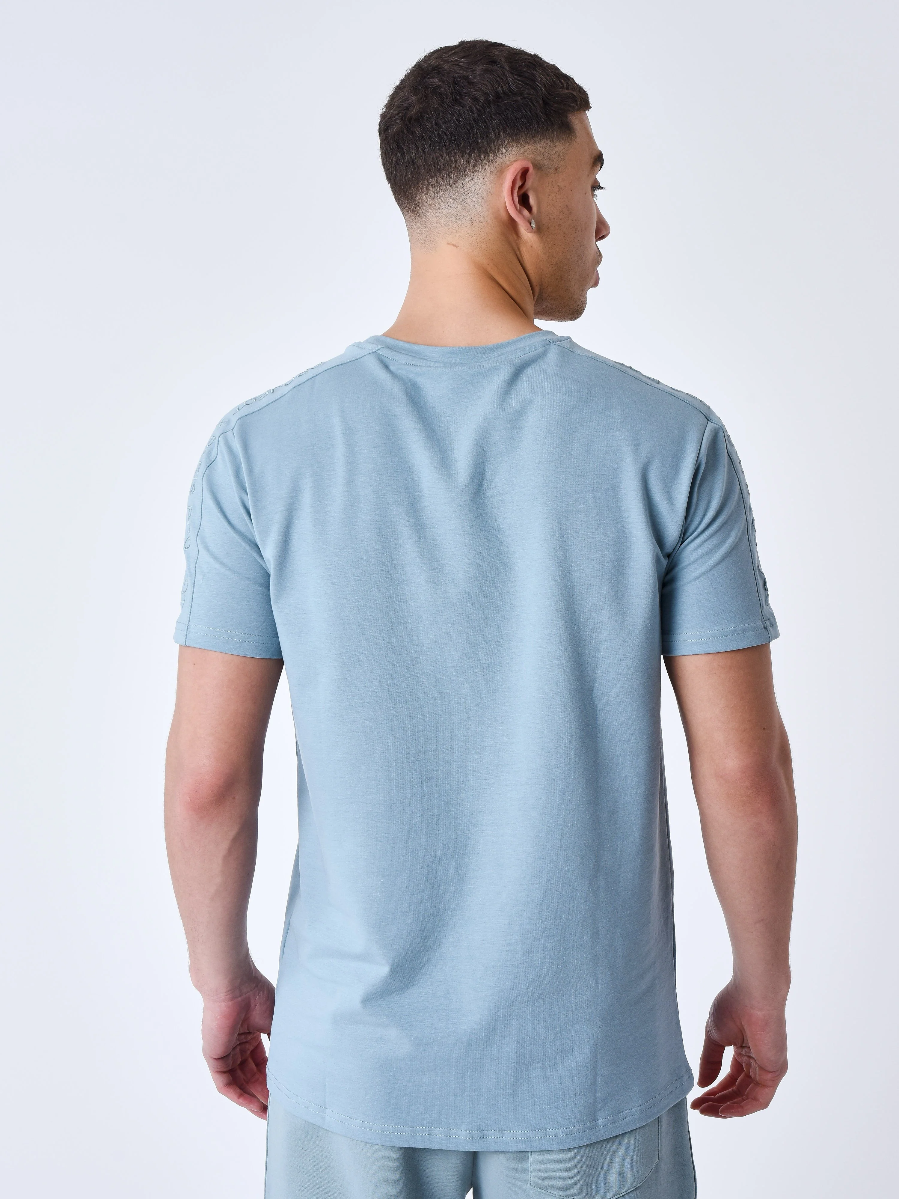 T-shirt Bande épaules logo brodé - Image 5