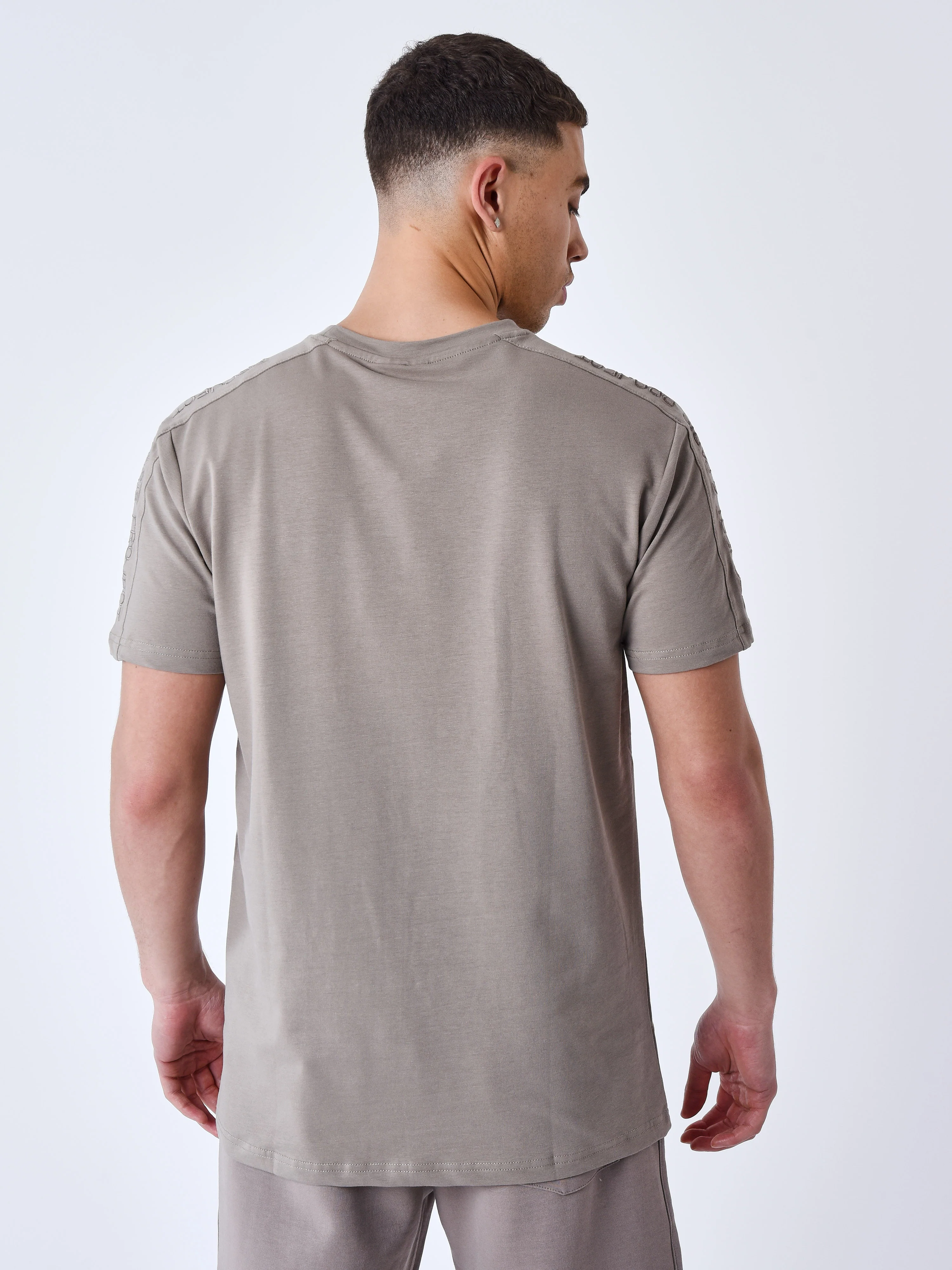 T-shirt Bande épaules logo brodé - Image 5