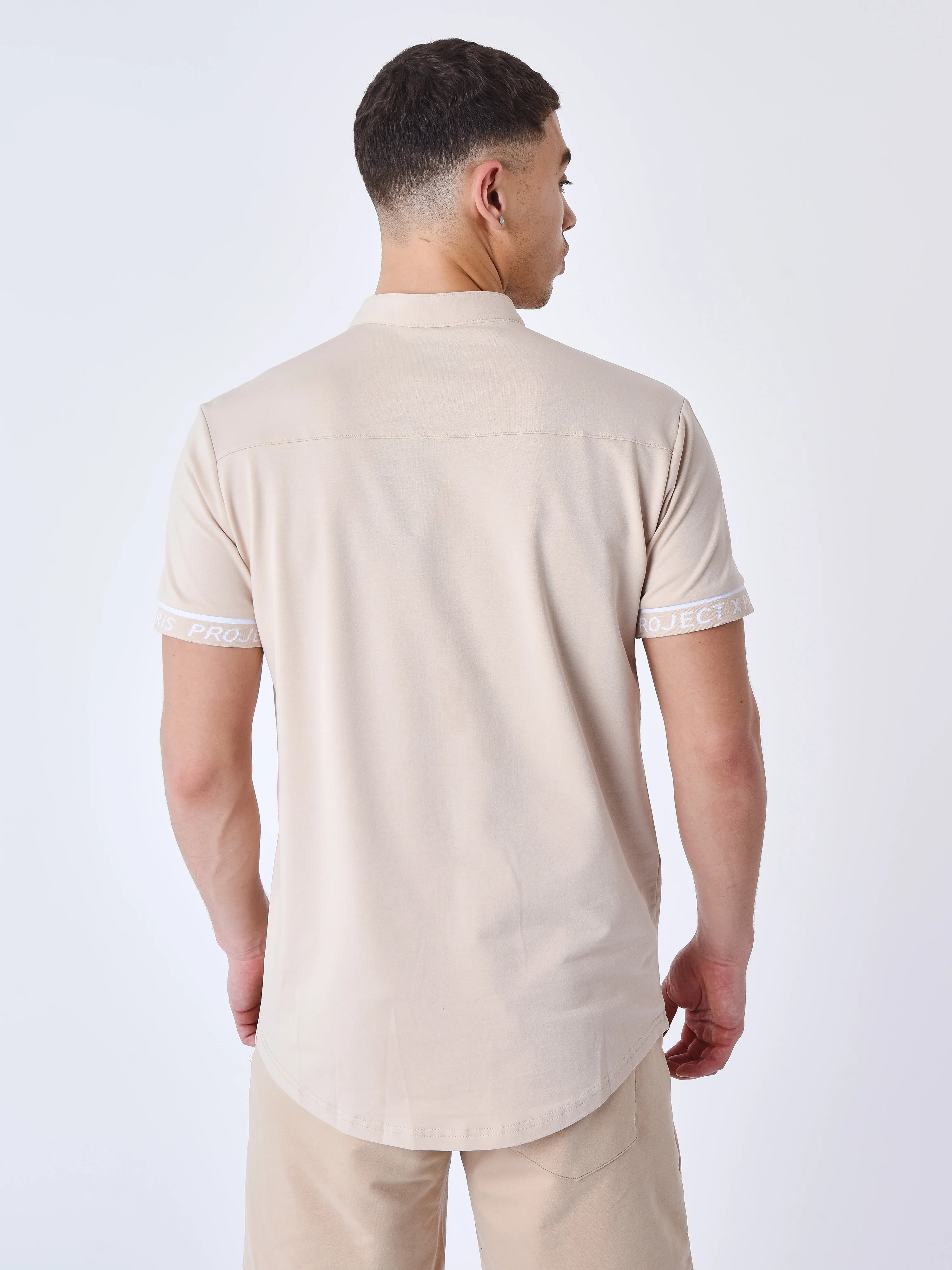 Chemise manches courtes logo brodé en relief - Image 5