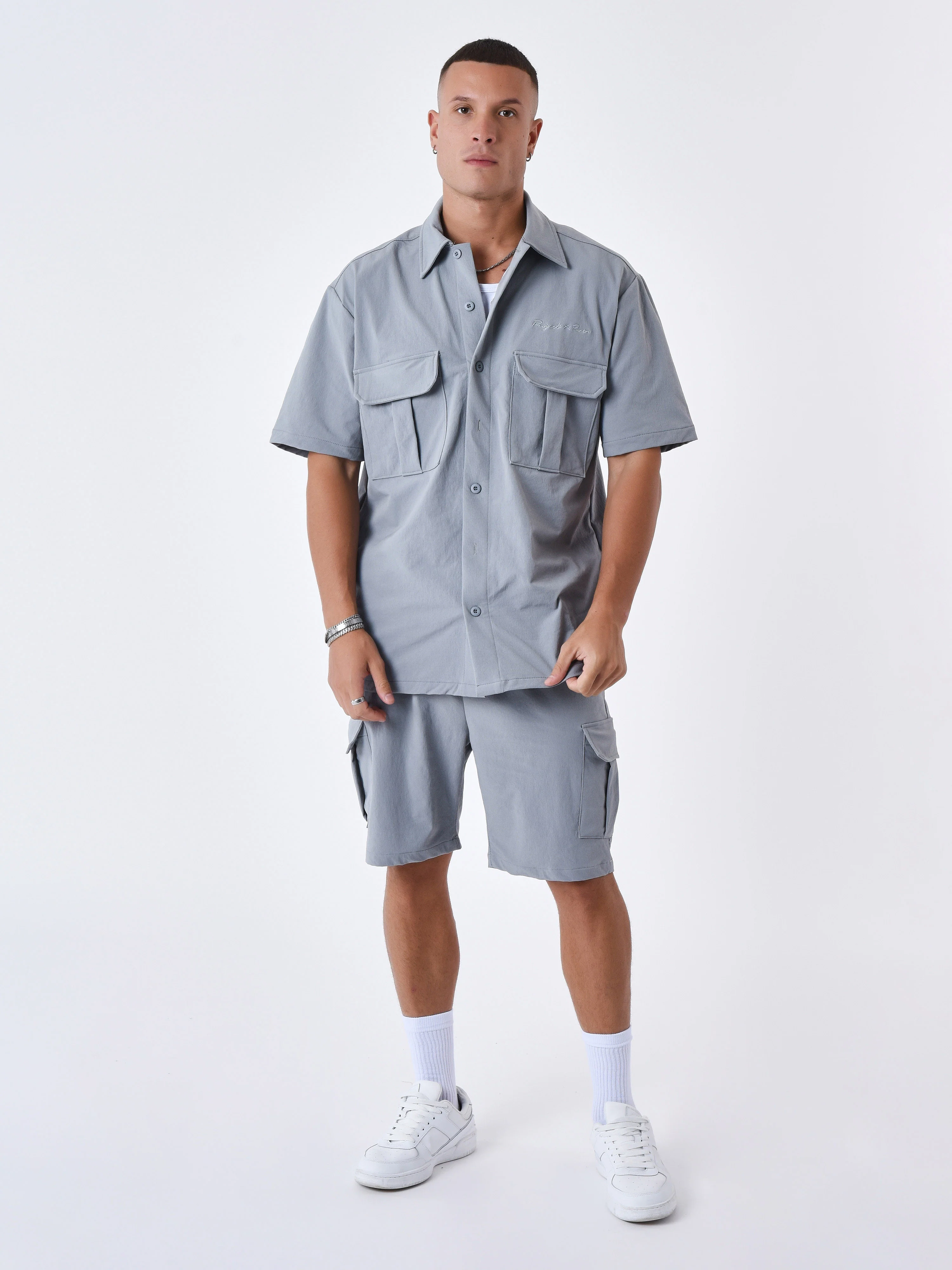 Chemise manches courtes uni texturé - Image 4