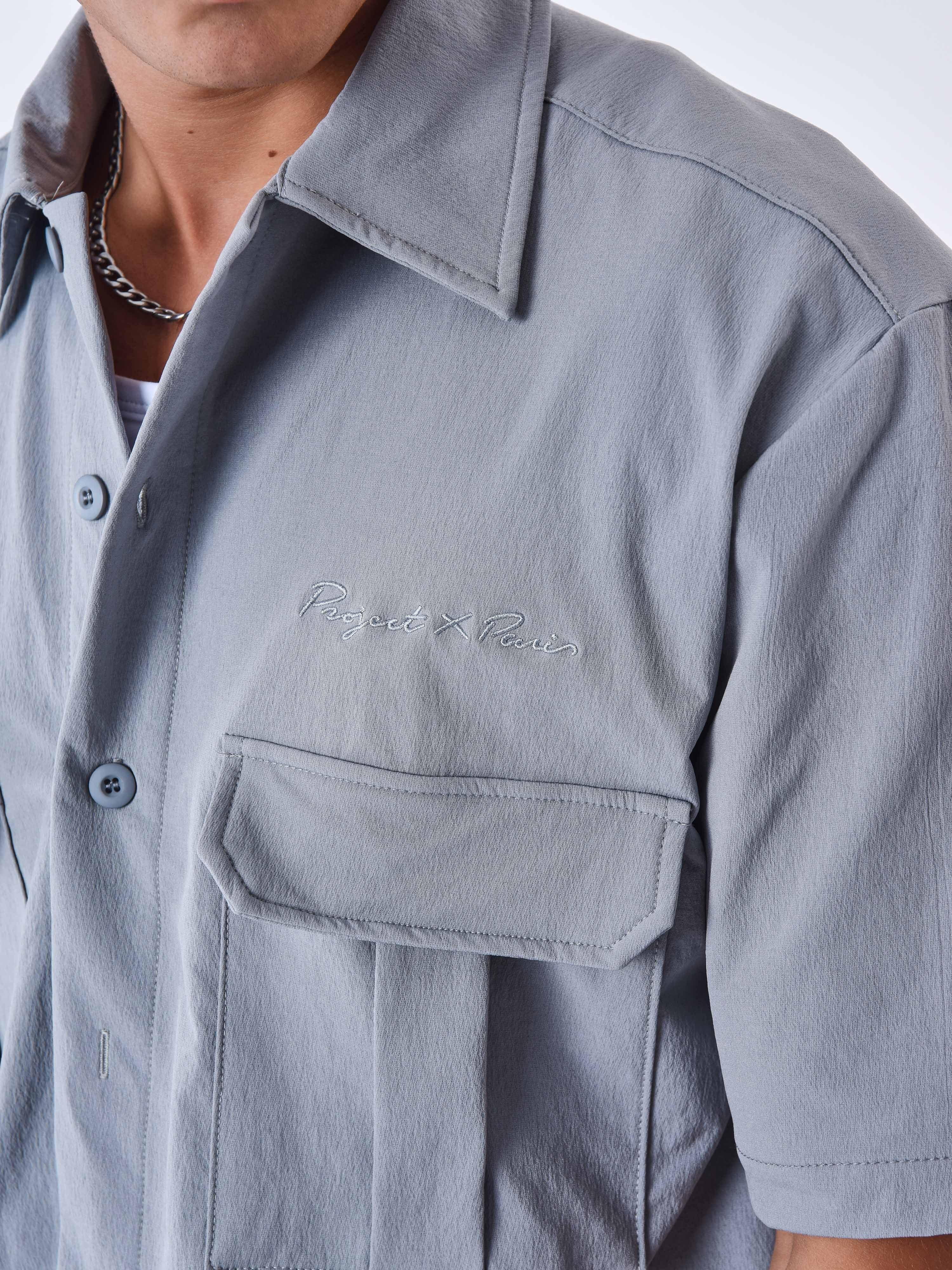 Chemise manches courtes uni texturé - Image 7