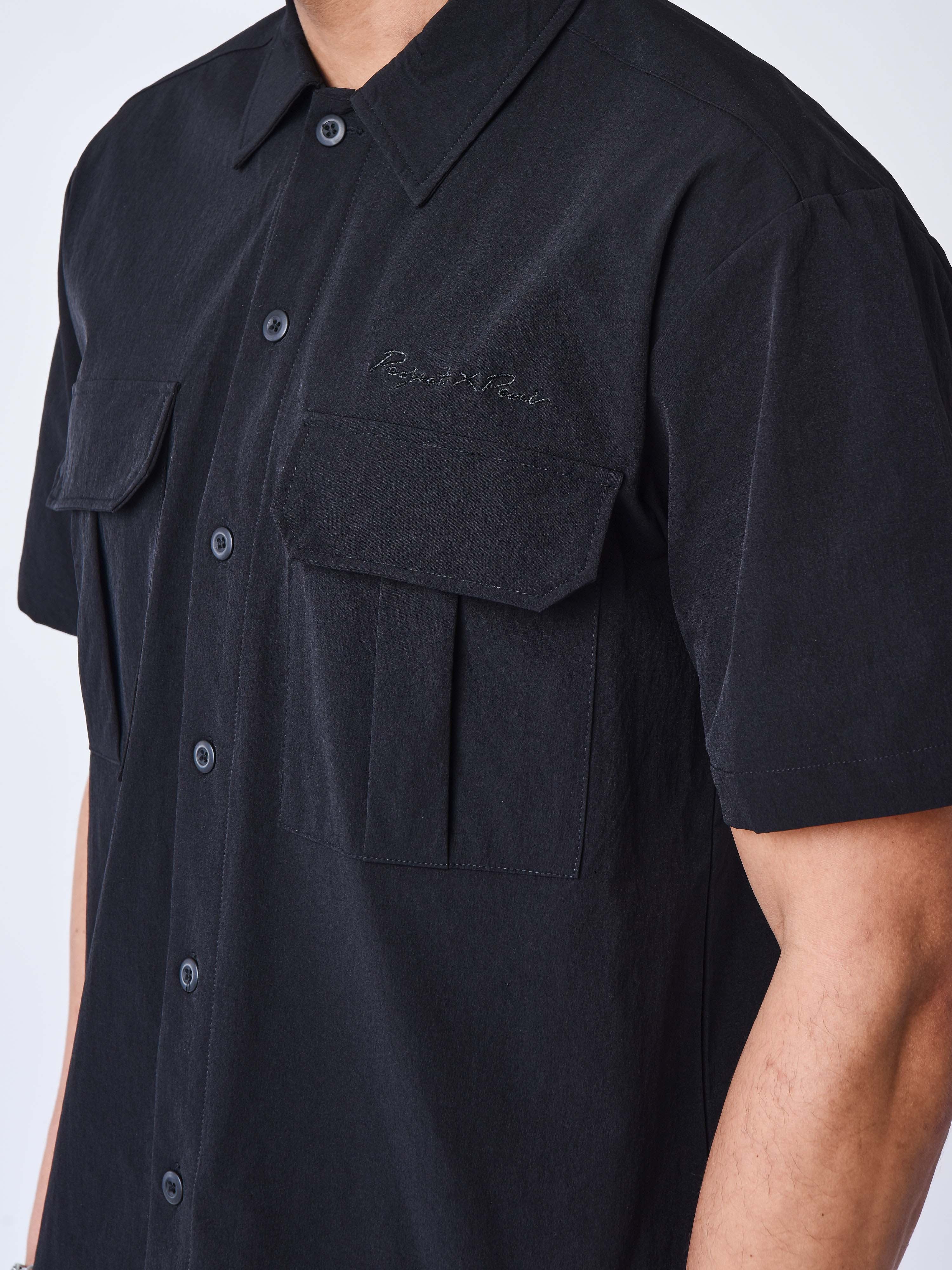 Chemise manches courtes uni texturé - Image 5