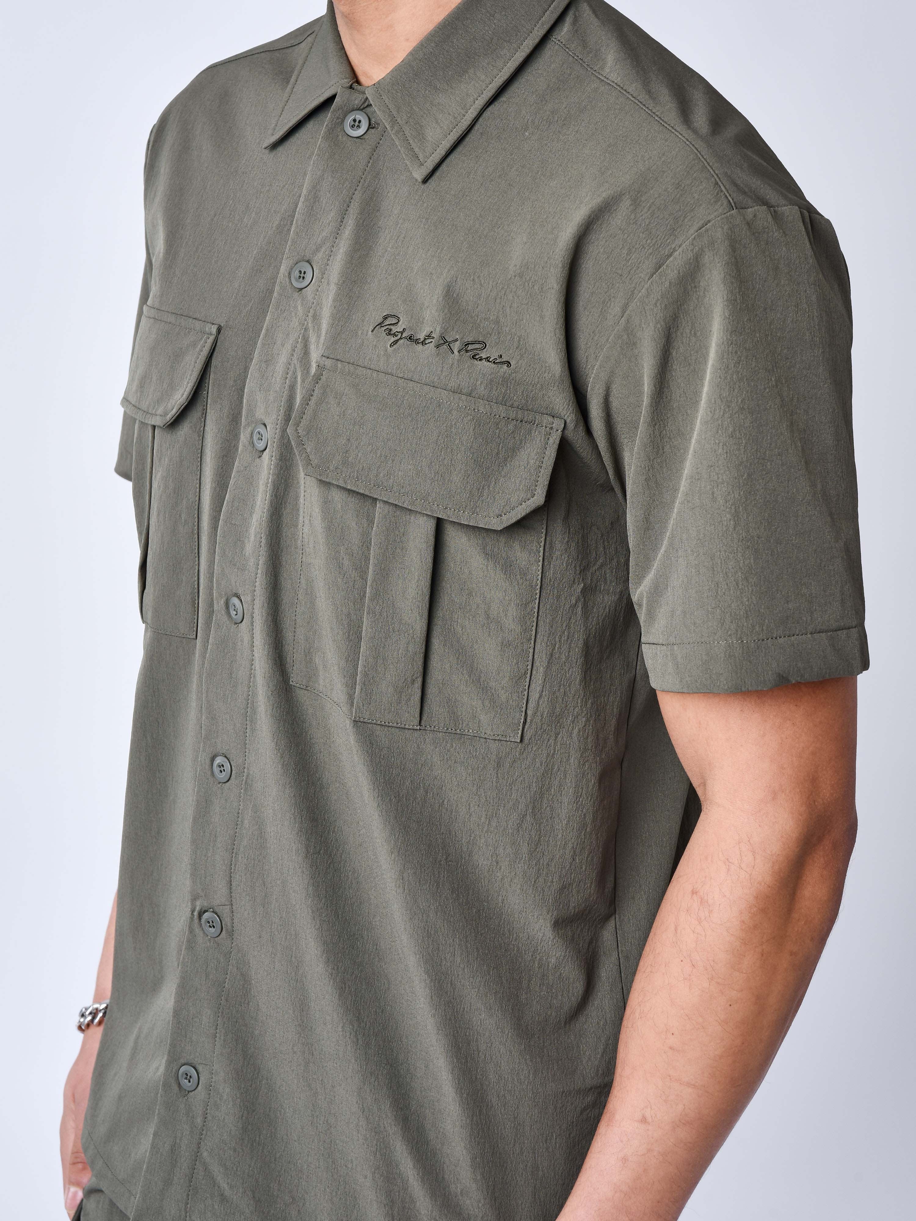 Chemise manches courtes uni texturé - Image 5