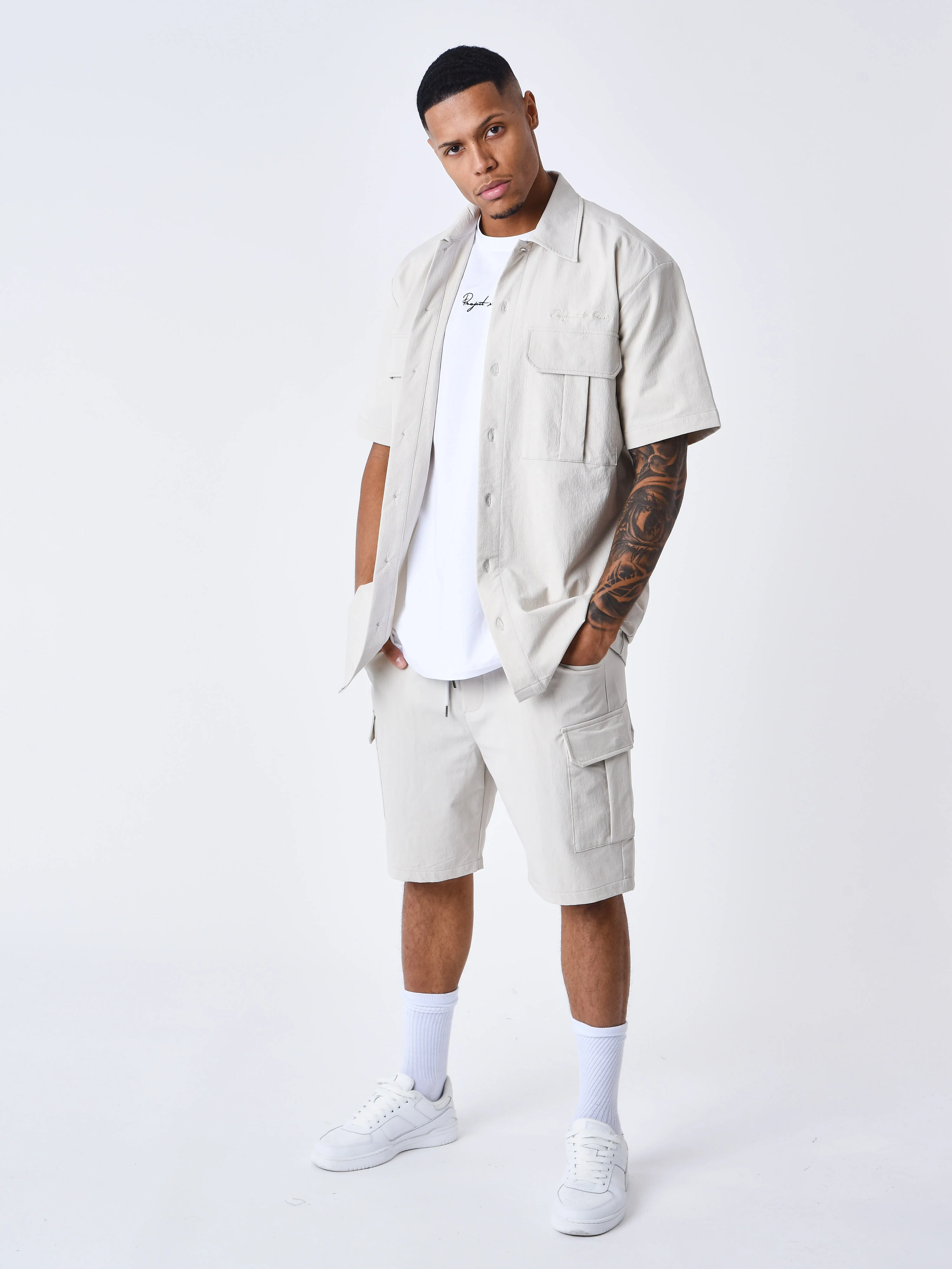 Chemise manches courtes uni texturé - Image 14