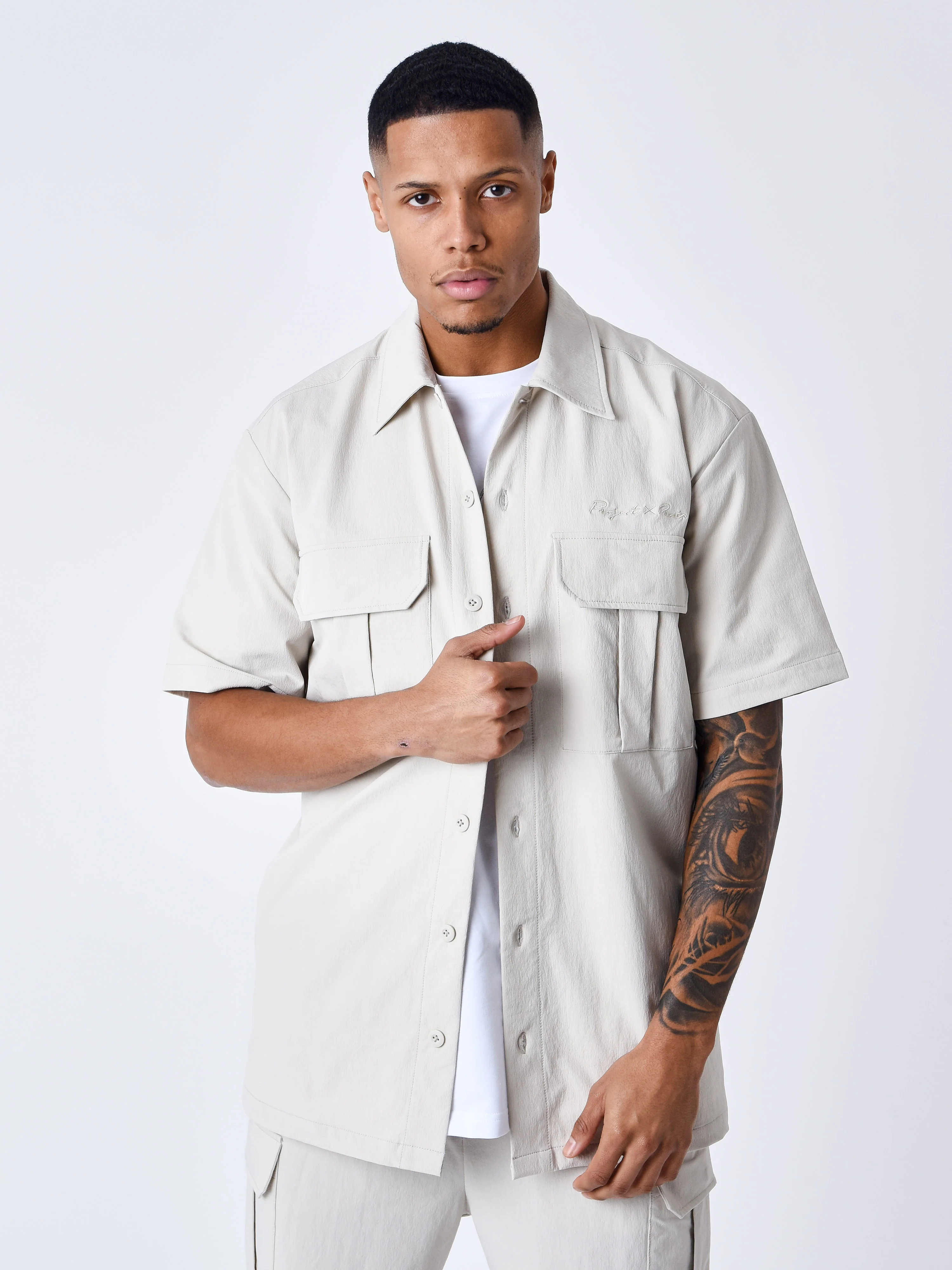Chemise manches courtes uni texturé - Image 15