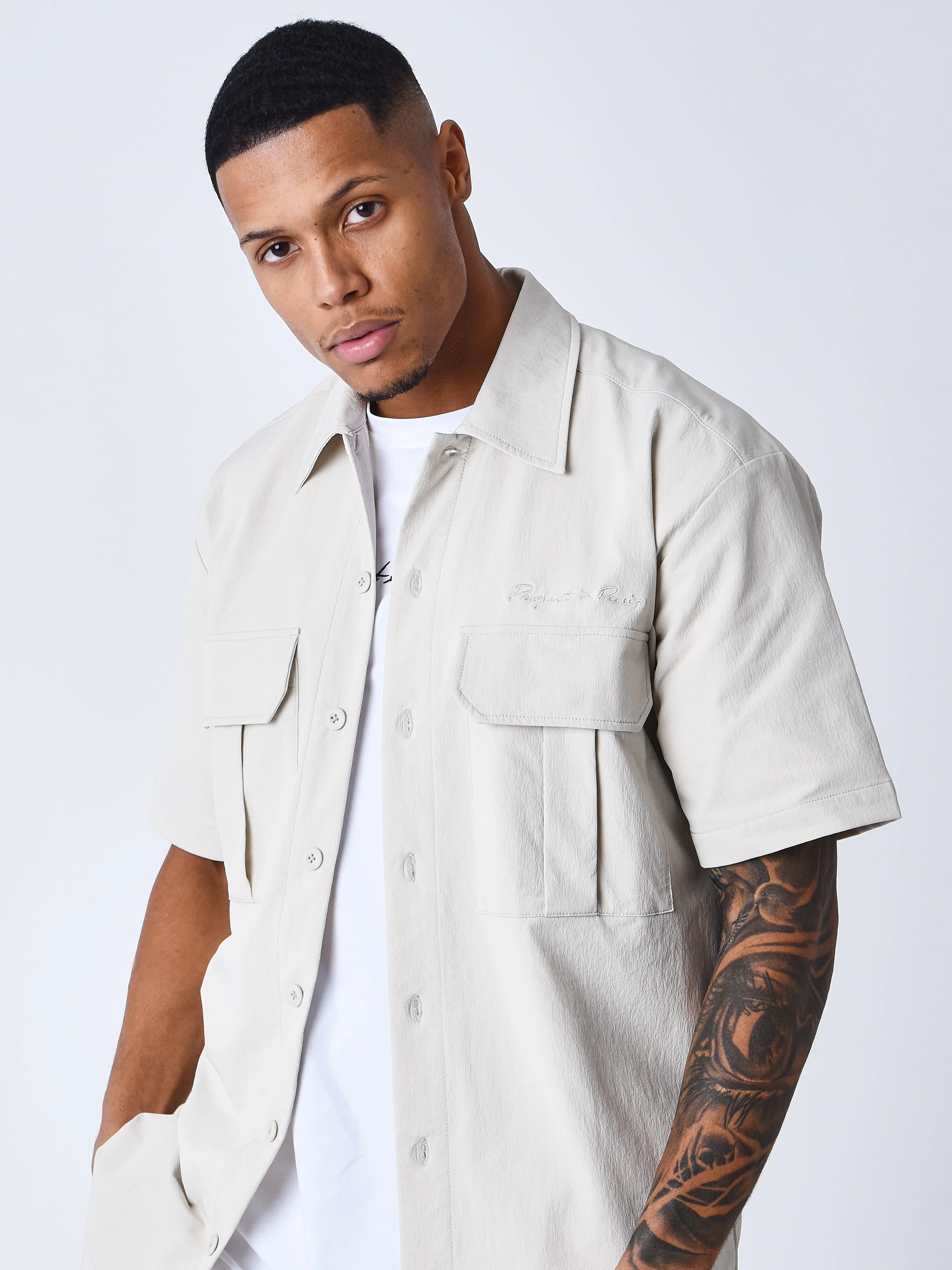 Chemise manches courtes uni texturé - Image 16