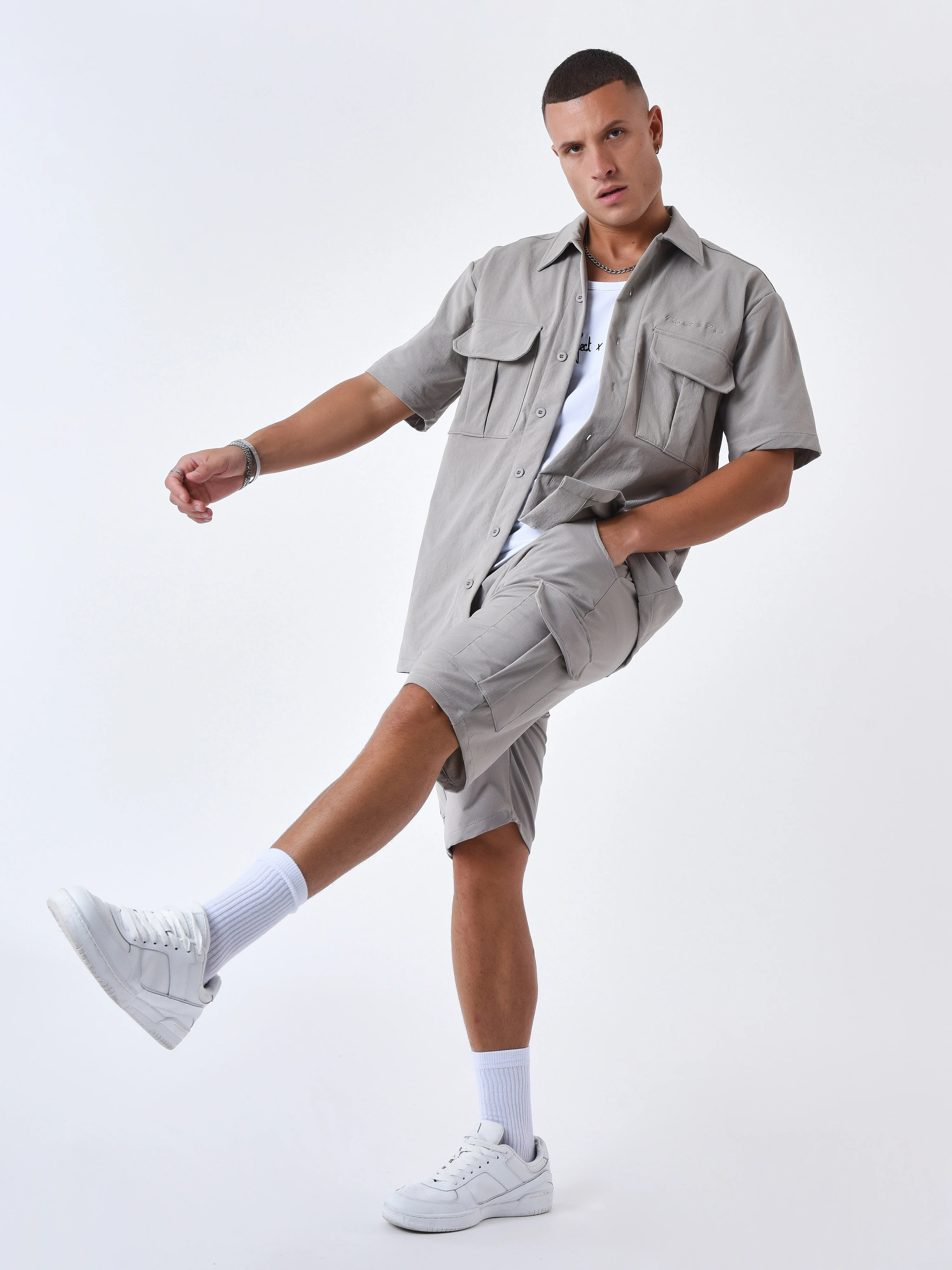 Chemise manches courtes uni texturé - Image 8