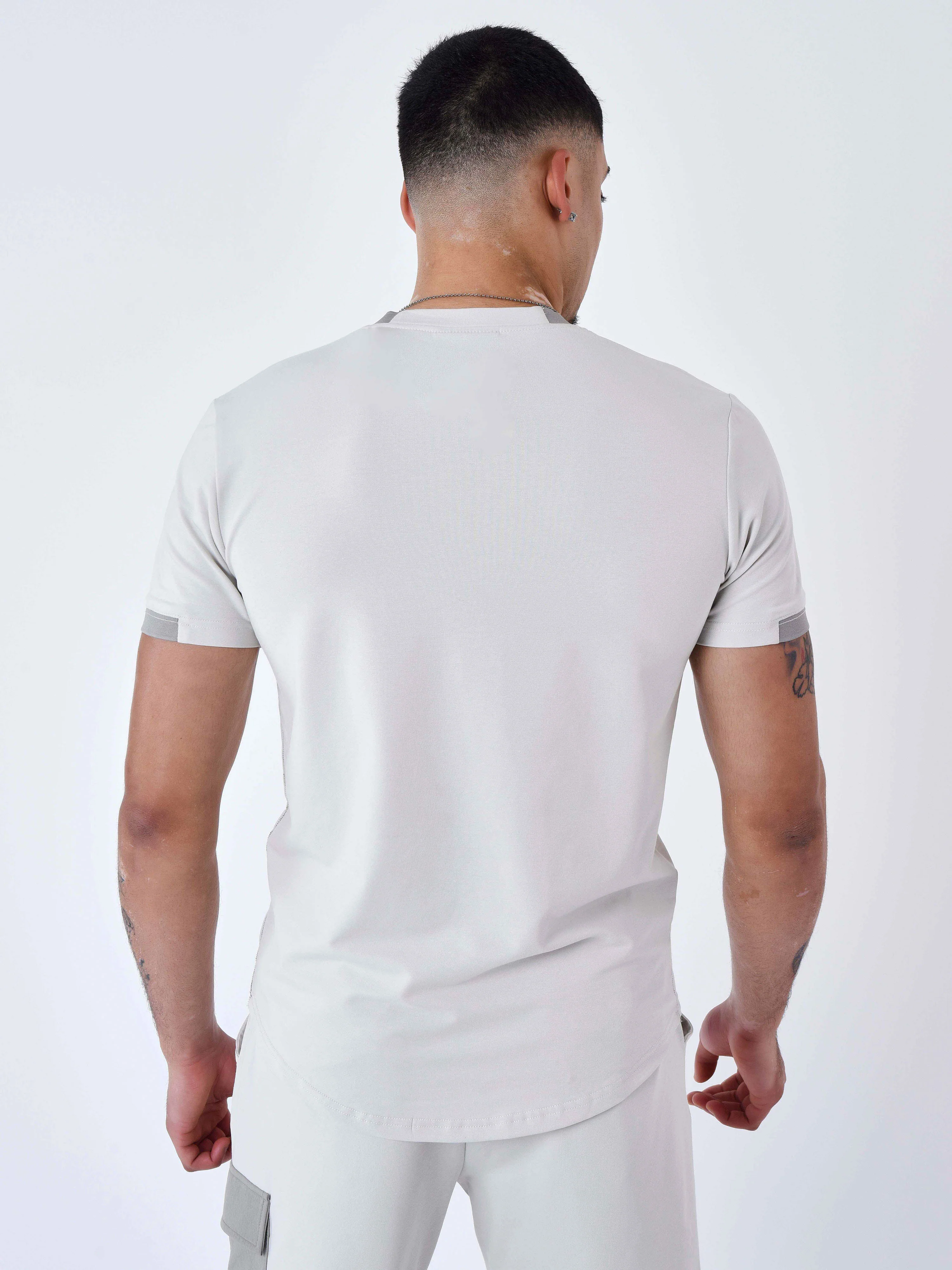 T-shirt avec bande contrastée logotée - Image 5